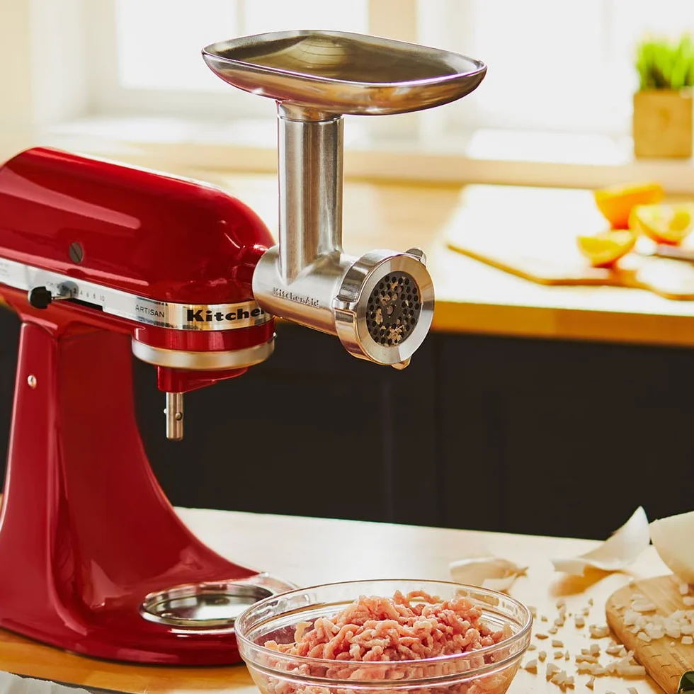 Kitchenaid 5KSMMGA Maszynka Do Mięsa, Metal, Srebrny