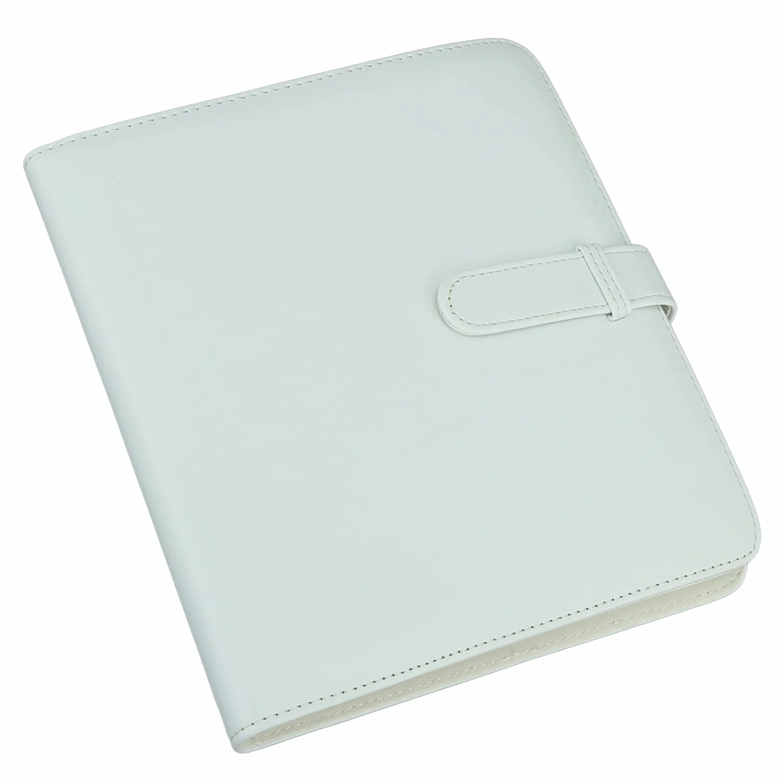 3-calowy Album na Zdjęcia z 256 Kieszeniami, Etui na Zdjęcia z 256 Kieszeniami na Albumy Fotograficzne, Wewnętrzna Wyściółka z Tworzywa PCV na Wizytówki i Bilety do Kina (WHITE)