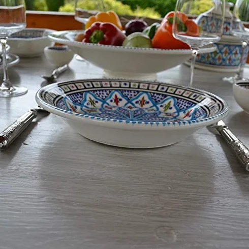 Zestaw 6 talerzy do pieczenia Bakir turkusowy - D 24 cm