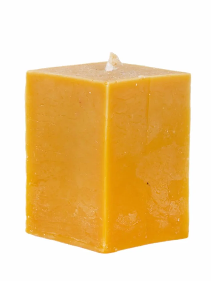 BeesWax World świece z wosku pszczelego – ręcznie wykonane prostopadłościanki i kostki w 4 rozmiarach – 100% czysty wosk pszczeli – bezdymne i trwałe – pomysł na prezent (Prostopadłościan Średni)