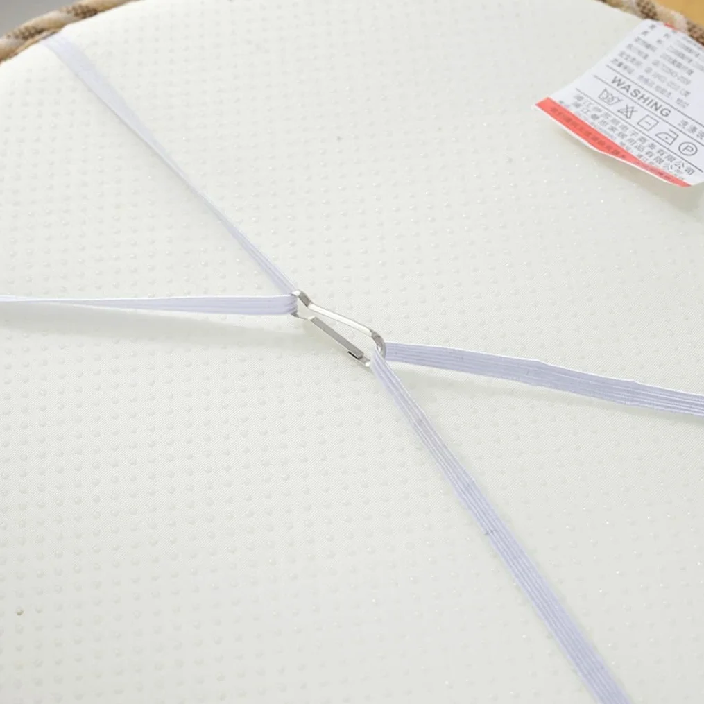 Okrągłe poduszki na krzesła 30 CM / 34 CM / 40 CM Okrągłe poduszki do siedzenia Antypoślizgowe stołki Podkładki z krawatami Bar Wysokie taborety kuchenne Poduszki na krzesła 1/2/4 paczek (kolor: brązo