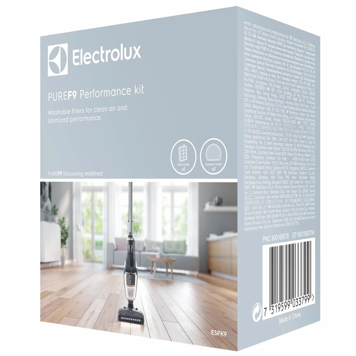 Electrolux 900169078 PUREF9 Filtr Do Odkurzacza, Wielokolorowy