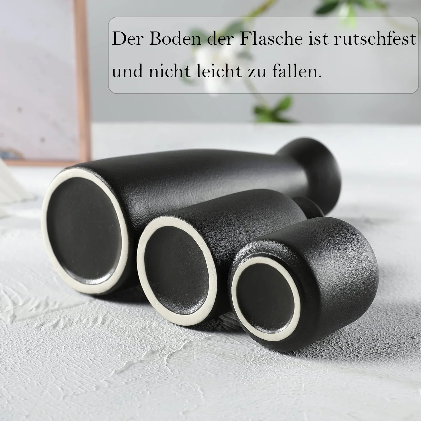 CEMABT Ceramiczne Wazon Zestaw 3 Małych Wazonów na Kwiaty Dekoracja Domu