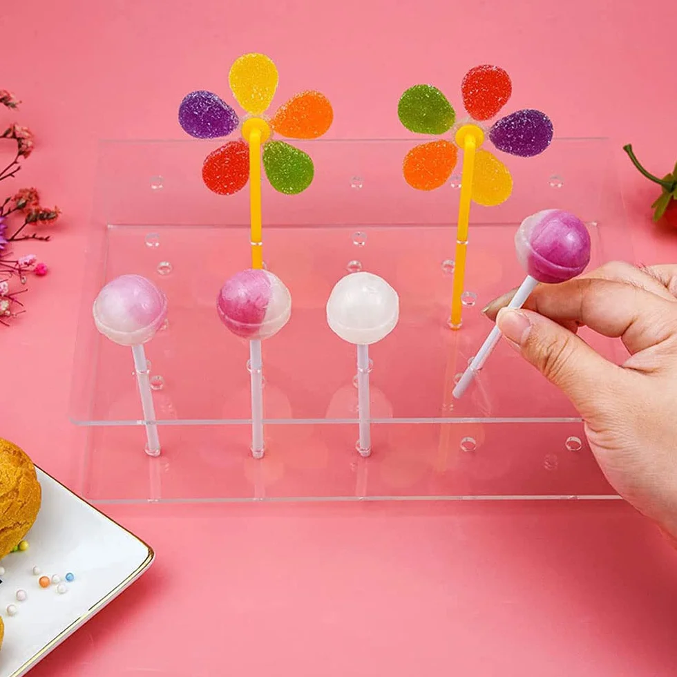 Stojak na Cake Pop, 2 sztuki, stojak na ciasto, na ciasto, na lollipop, na wesela, urodziny, baby shower, do sklepów