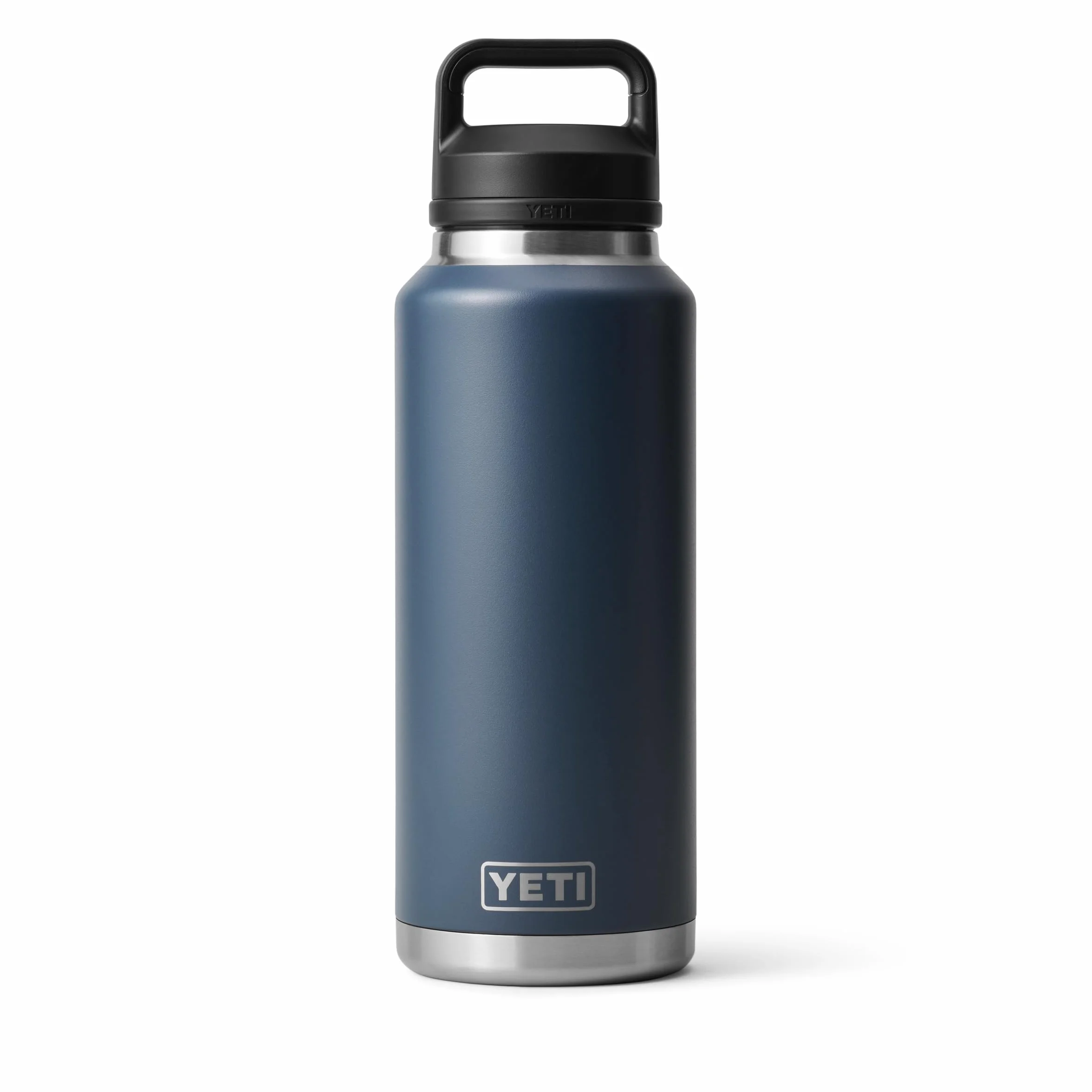YETI Rambler Bottle Chug, Vaccum Insulated Stainless Steel Bottle with Leakproof Chug Cap, Navy, 46 oz (1.3 L)
