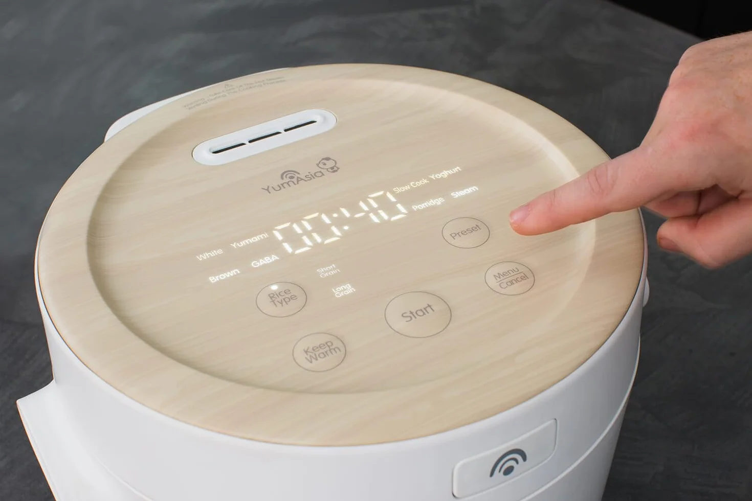 Yum Asia Fuji Rice Cooker z ogrzewaniem indukcyjnym (IH) i powłoką ceramiczną Joubu (5 filiżanek, 1 litr) 5 funkcji gotowania ryżu, 4 funkcje multicookera, ukryty wyświetlacz LED