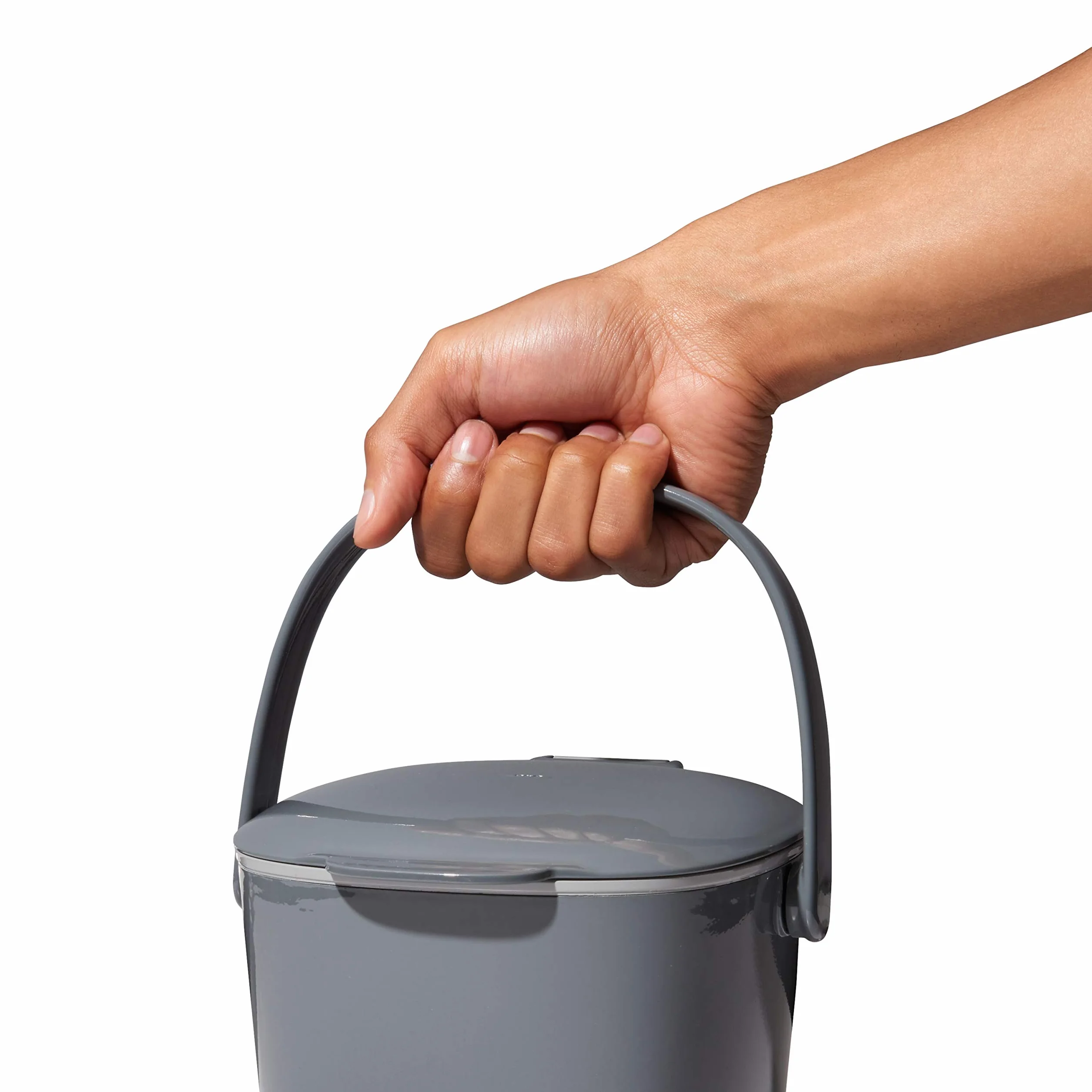 OXO Good Grips łatwy do czyszczenia kosz na kompost - węgiel drzewny - 2,83 l