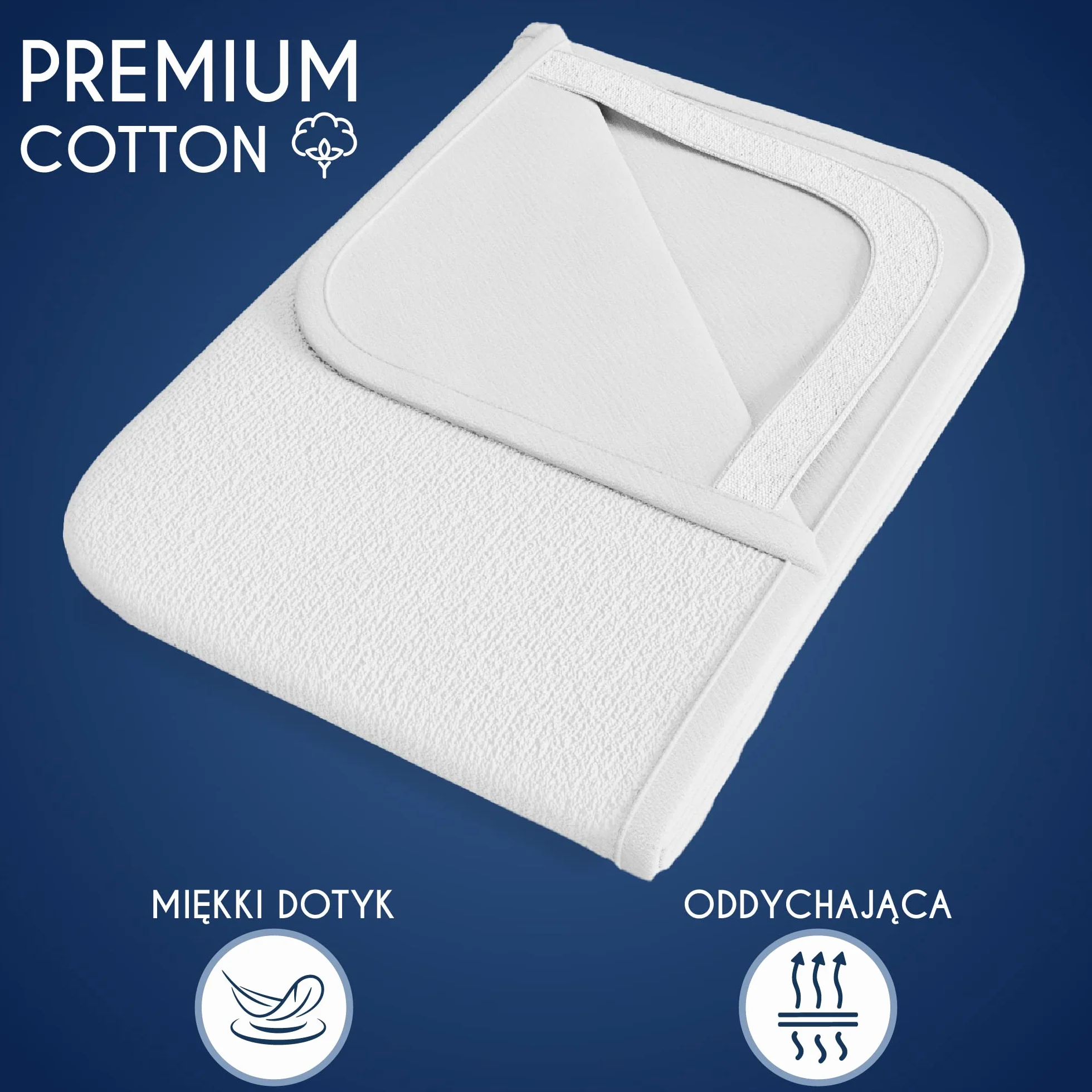 Dreamzie Wodoodporna osłona na materac z 4 elastycznymi kątami - Dla Materaca 100 x 200 cm - Wyprodukowano w UE - certyfikat OEKO-TEX®