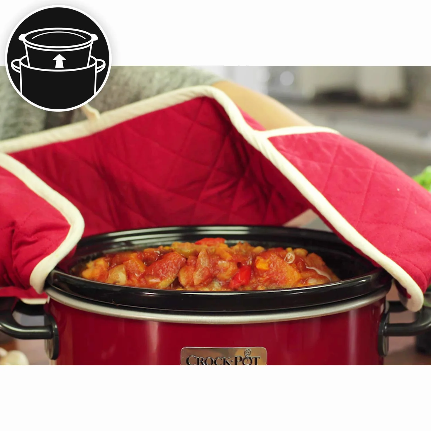 Crock-Pot Wolnowar, Czerwony, 3,5 L