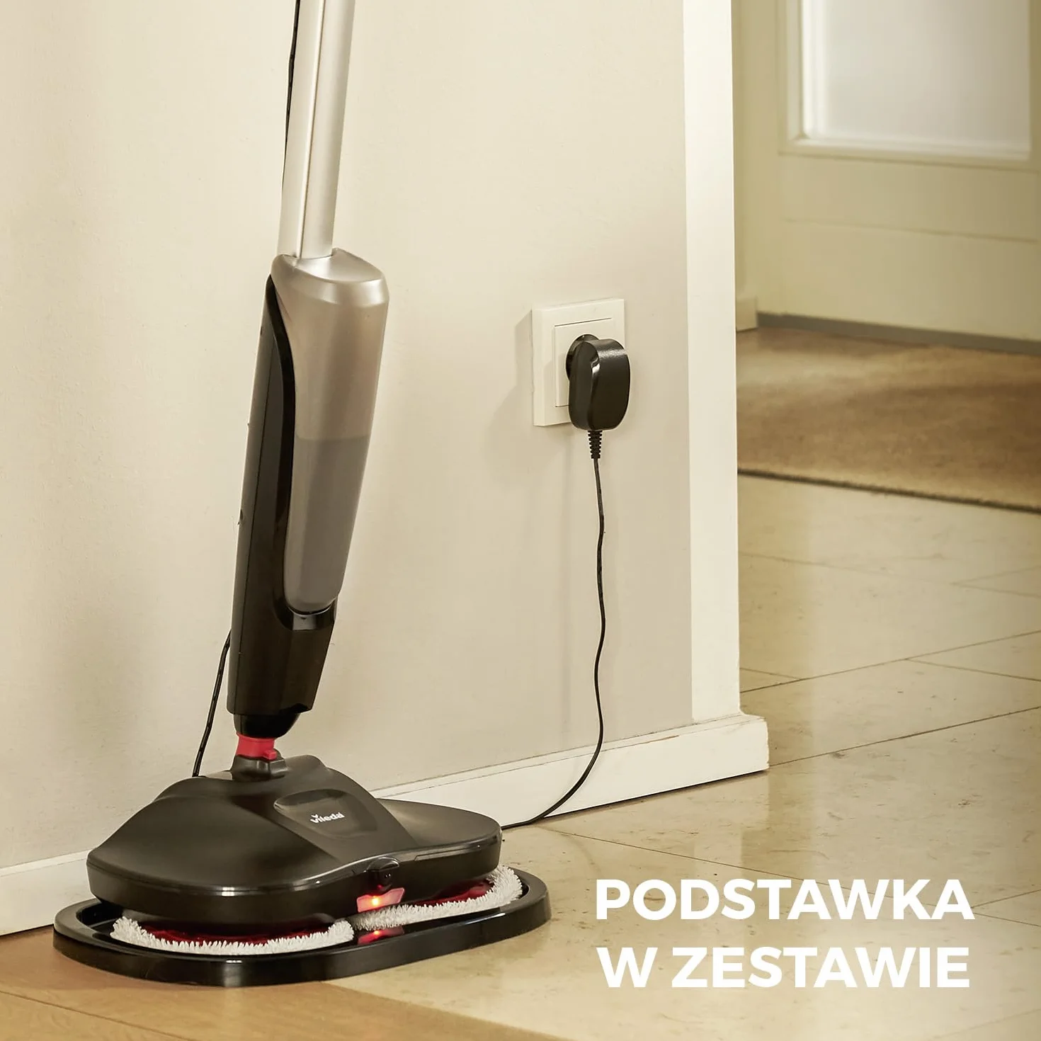 Vileda Looper mop elektryczny bezprzewodowy ze spryskiwaczem do mycia podłóg