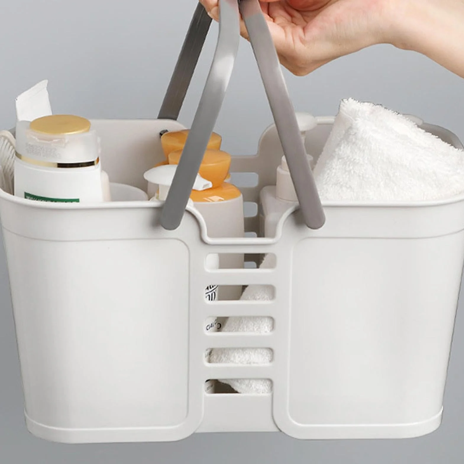 Portable Shower Cadddy, Bathroom Toiletry Organizer, Storage Basket Bin, Shampoo Soap Holder, Cosmetic Storage Bin, Multi-purpose Storage Solution for Holding Soap, Shampoo, Cosmetics, Bathroom