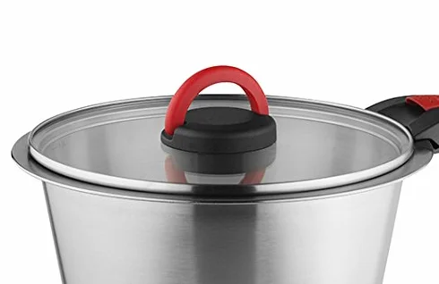 Szklana pokrywka Ø 24 cm, akcesoria do garnków, części zamienne, akcesoria do gotowania, pokrywka pasująca do garnka i patelni firmy Quick Clack Pro, pokrywka patelni 24 cm/pokrywka