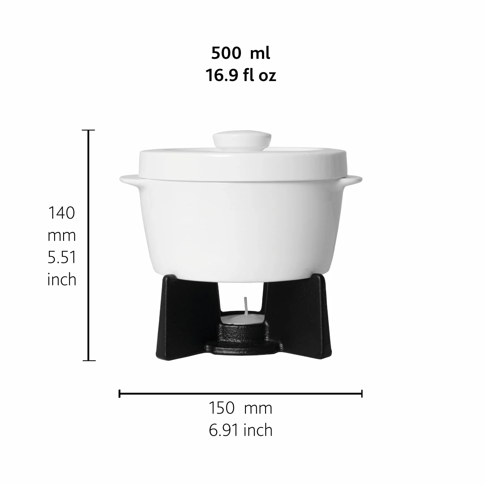 Boska Naczynie do pieczenia sera – Idealne do sera camembert – 154×130×145 mm
