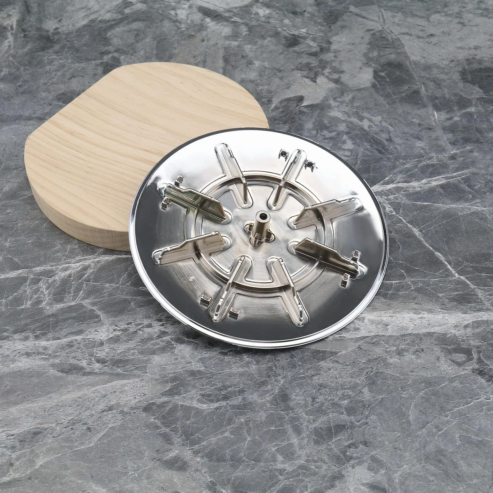 Chromowana pokrywa odpływowa prysznicowa 120 mm, zamiennik do odpływu 90 mm