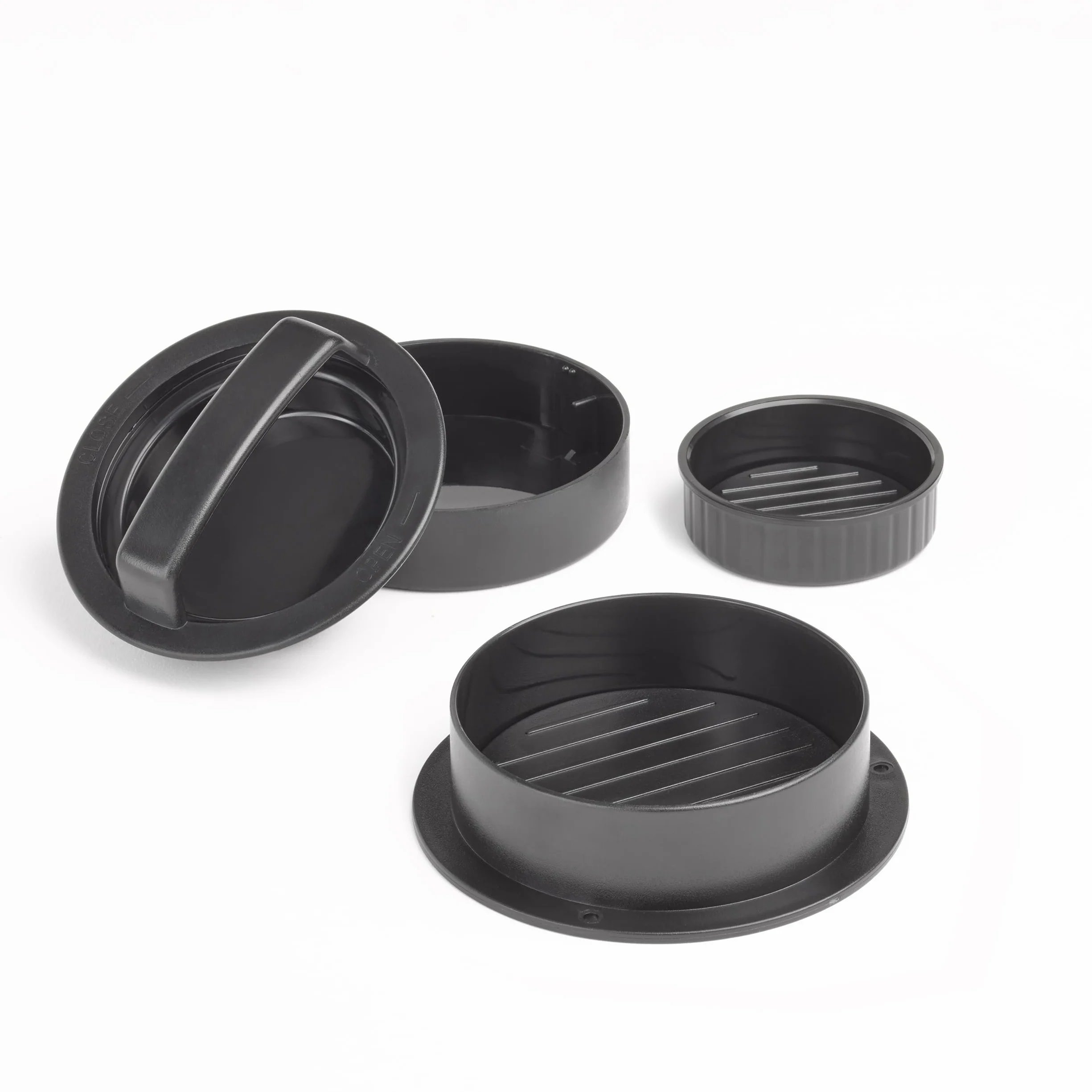 CASO FW 2500 Black, maszynka do mięsa z wydajnym silnikiem o mocy 2500 W, trwałe ostrze tytanowe, funkcja powrotu, bogate akcesoria w zestawie prasa do burgerów, cichy silnik DC