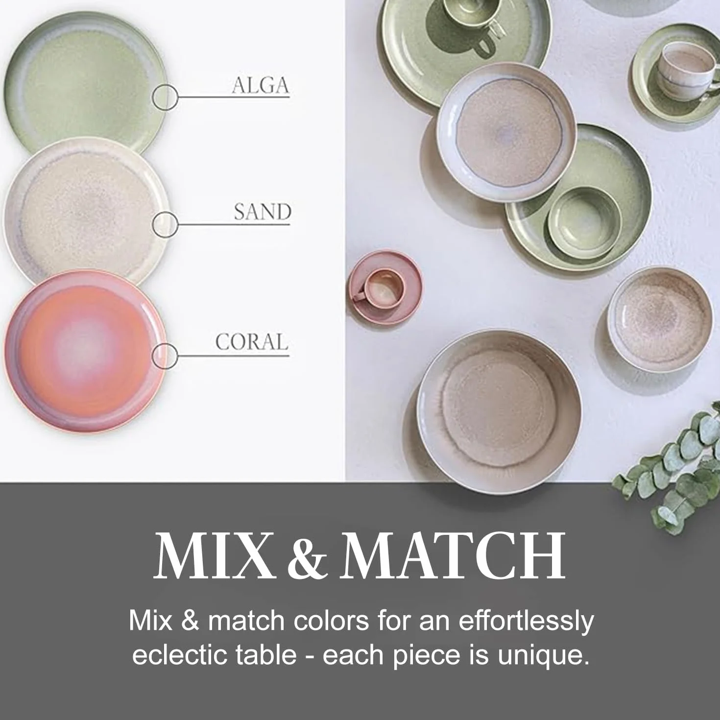 Villeroy & Boch – Perlemor Alga miska do serwowania Ø 23 cm, duża miska z porcelany Premium, można myć w zmywarce, można używać w kuchence mikrofalowej, zielona