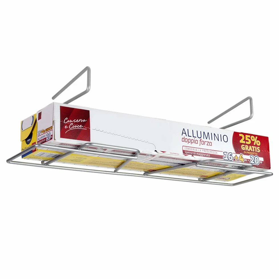 Metaltex Wrap 364933095 uchwyt foliowy, 33 x 12 x 9 cm, srebrny