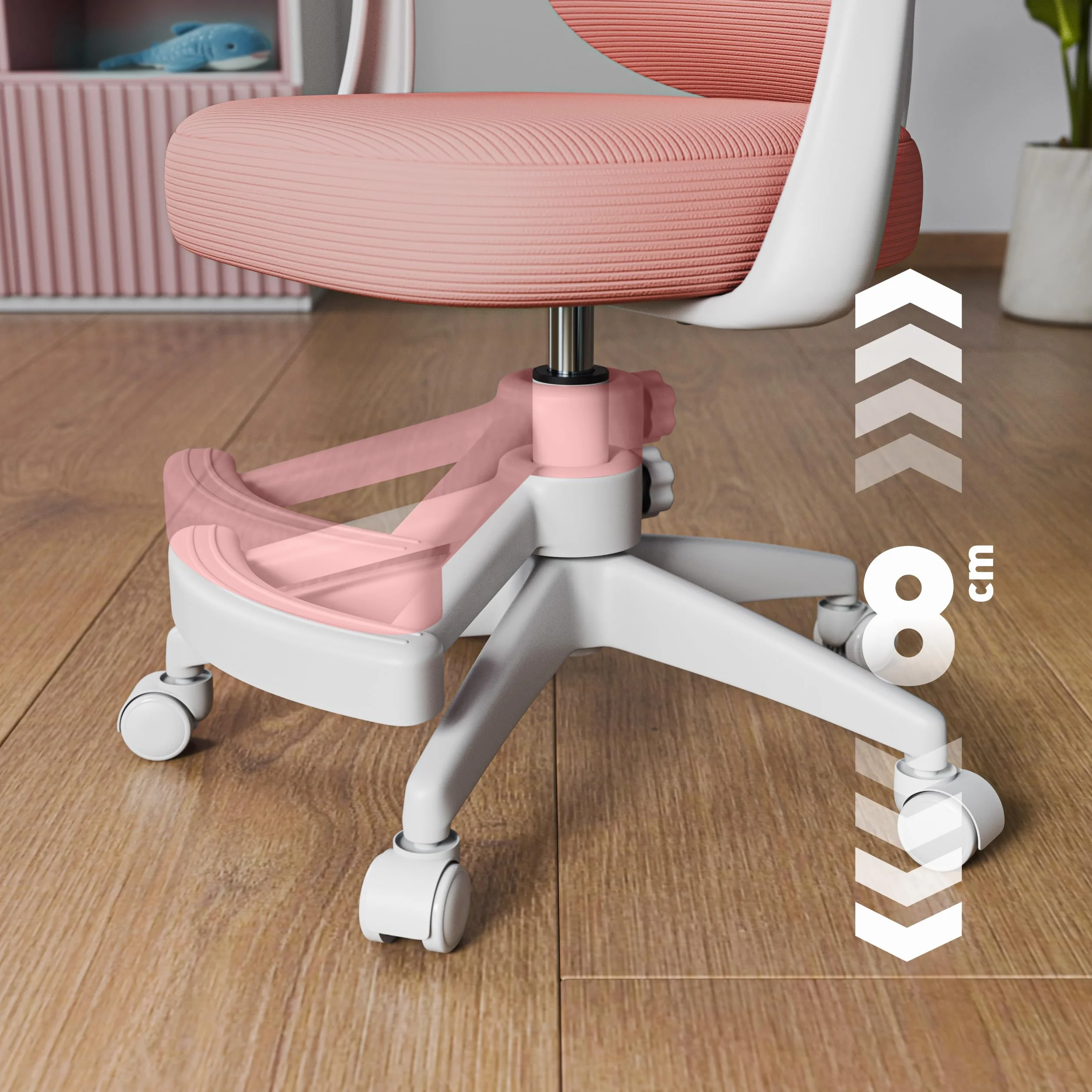 MARK ADLER Junior 4.5 ergonomiczne krzesło obrotowe dla dzieci z regulacją wysokości i podparciem lędźwiowym