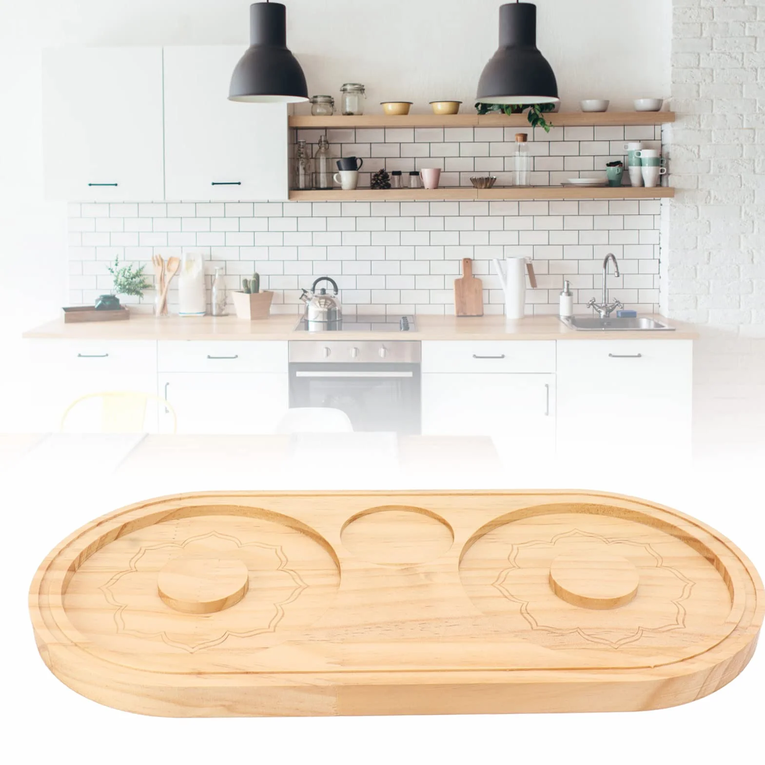 Szklany Rimmer, Idealny Margarita Salt Rimmer Podwójny Uchwyt Design Drewniany ładny Wystrój Restauracji (A)