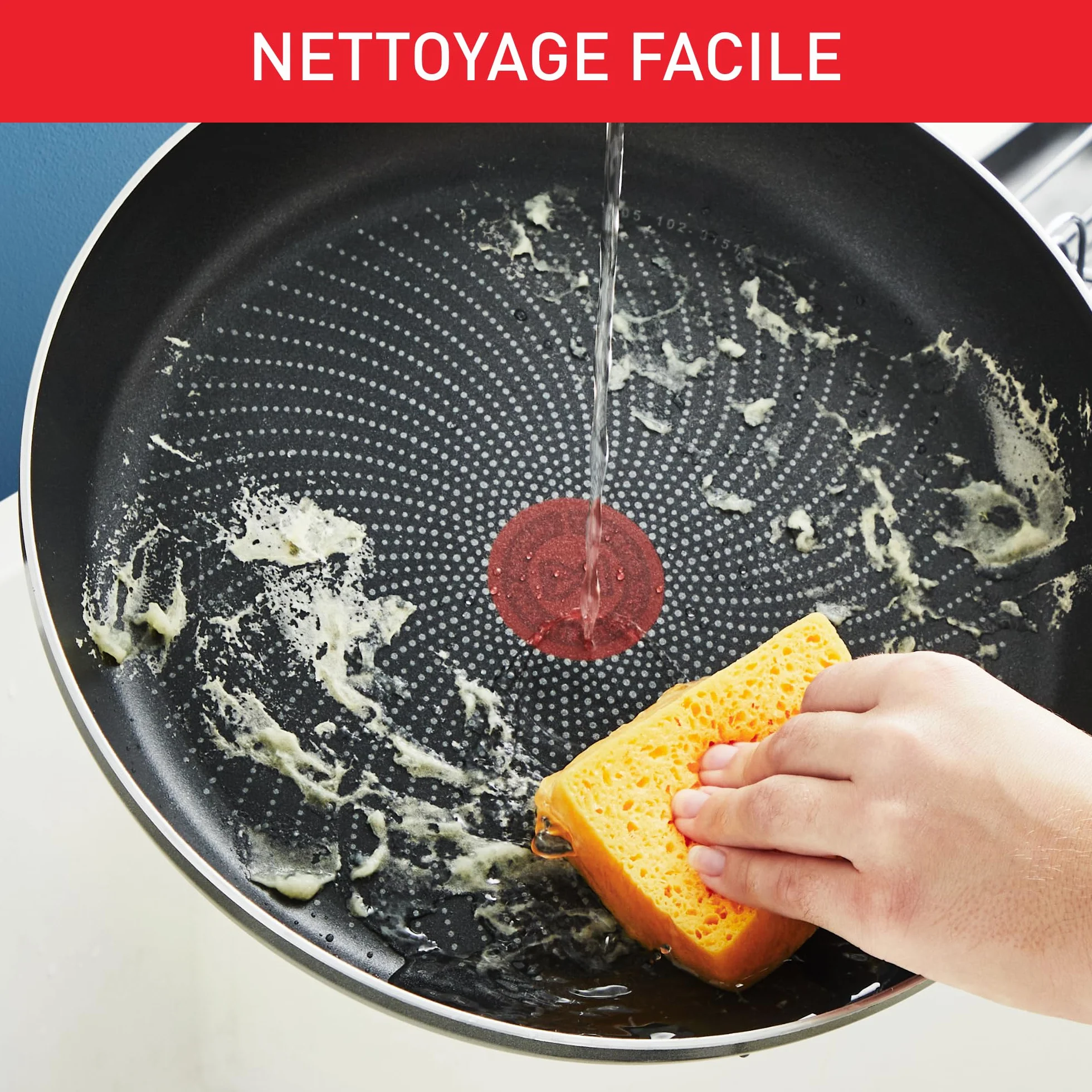 Tefal Ingenio Enjoy zestaw 3 patelni 22/24/28 cm z uchwytem, indukcyjny, nieprzywierający, tytanowy, Thermo-Signal