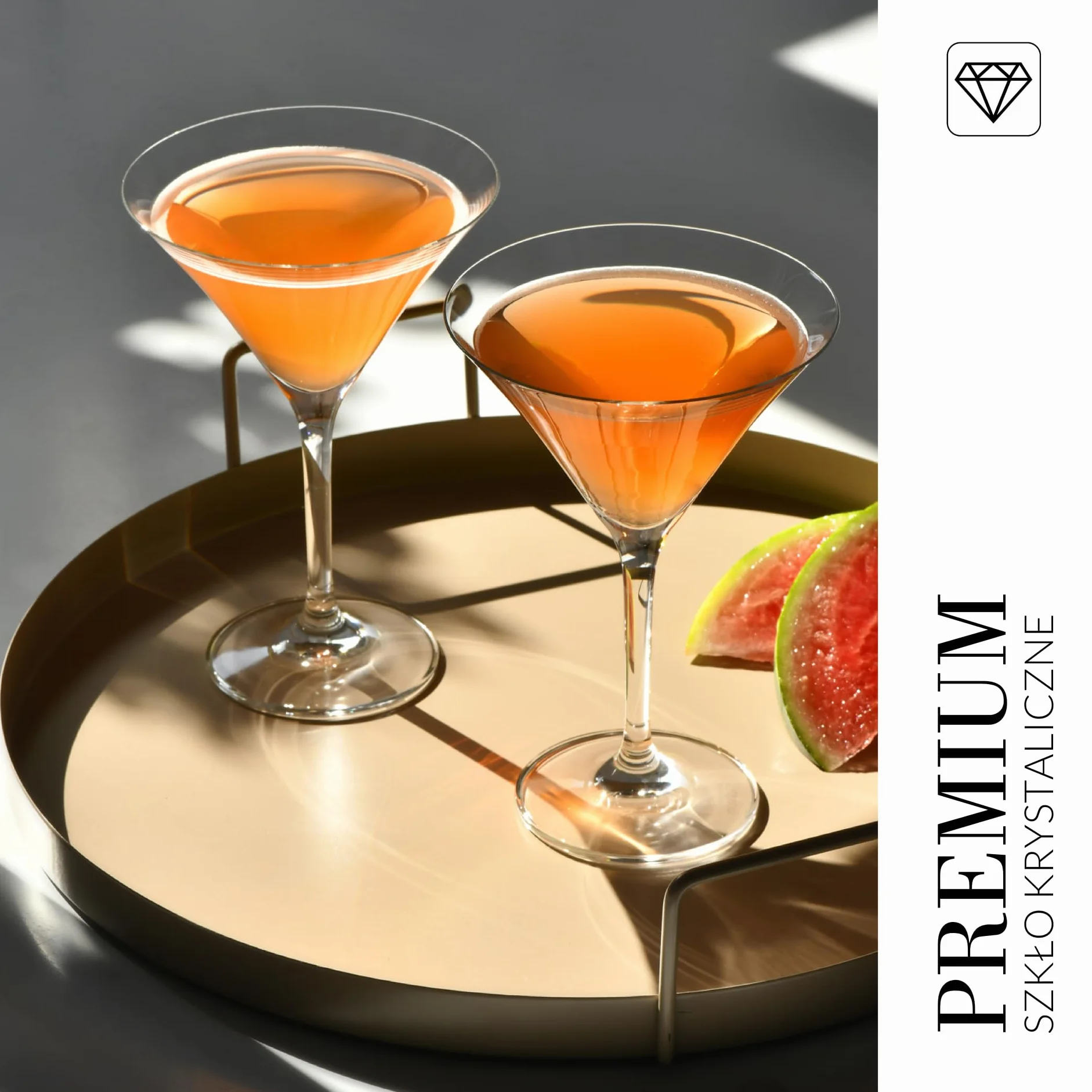 KROSNO Kieliszki do Martini i Innych Koktajli | Zestaw 6 Kieliszków | 240 Ml | Kolekcja Avant Garde | Idealne do Domu, Restauracji i na Przyjęcia | Można Myć w Zmywarce