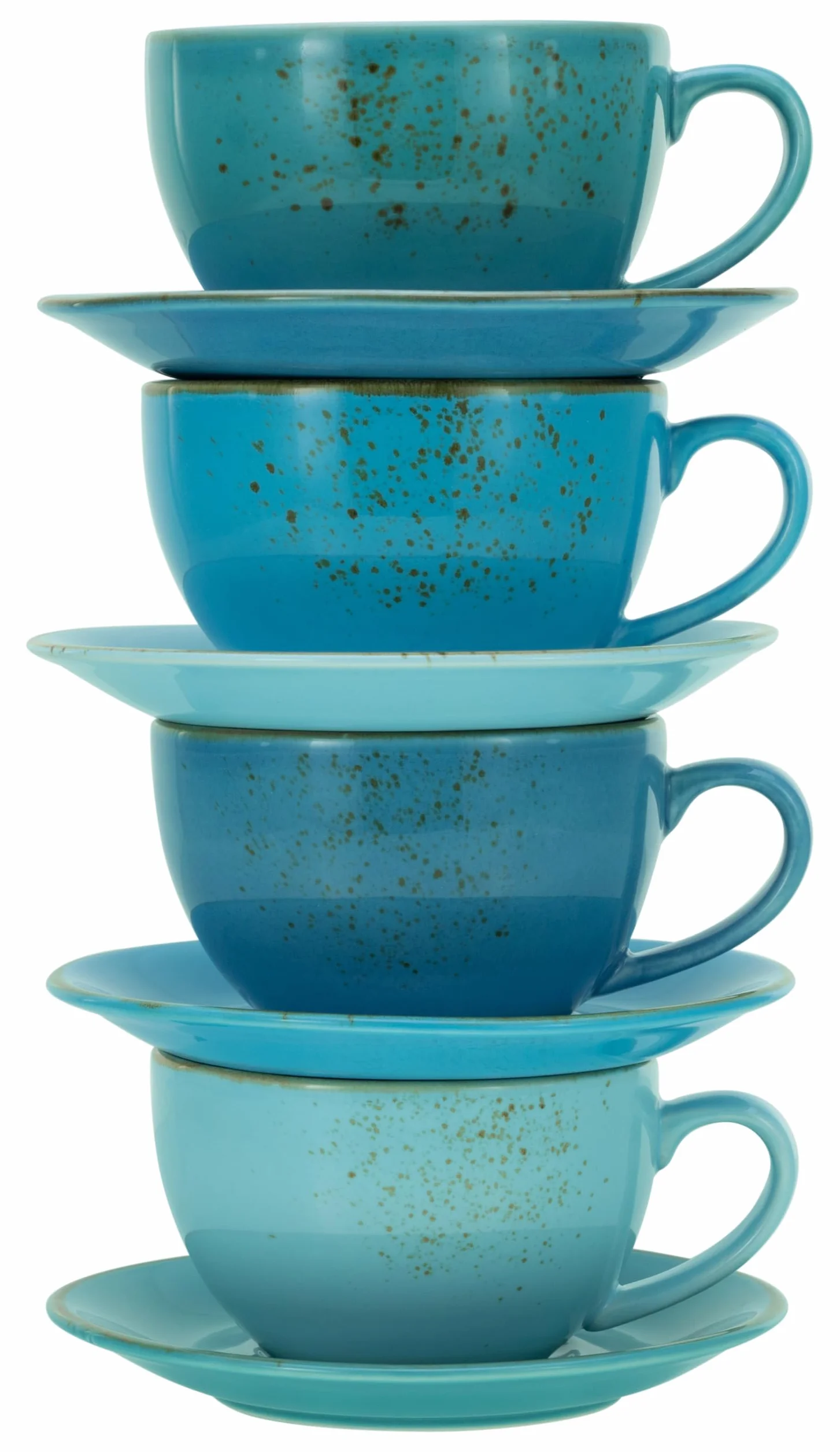 CreaTable, 23699, seria Nature Collection AQUA zestaw filiżanek bistro, zestaw 8-częściowy