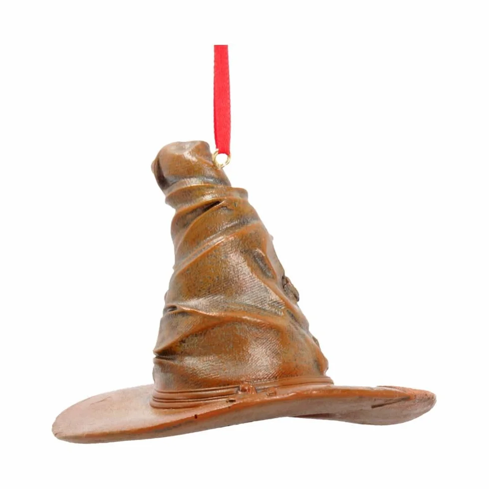 Nemesis Now Oficjalnie licencjonowany kapelusz do sortowania Harry'ego Pottera wisząca ozdoba, brązowy, 9 cm