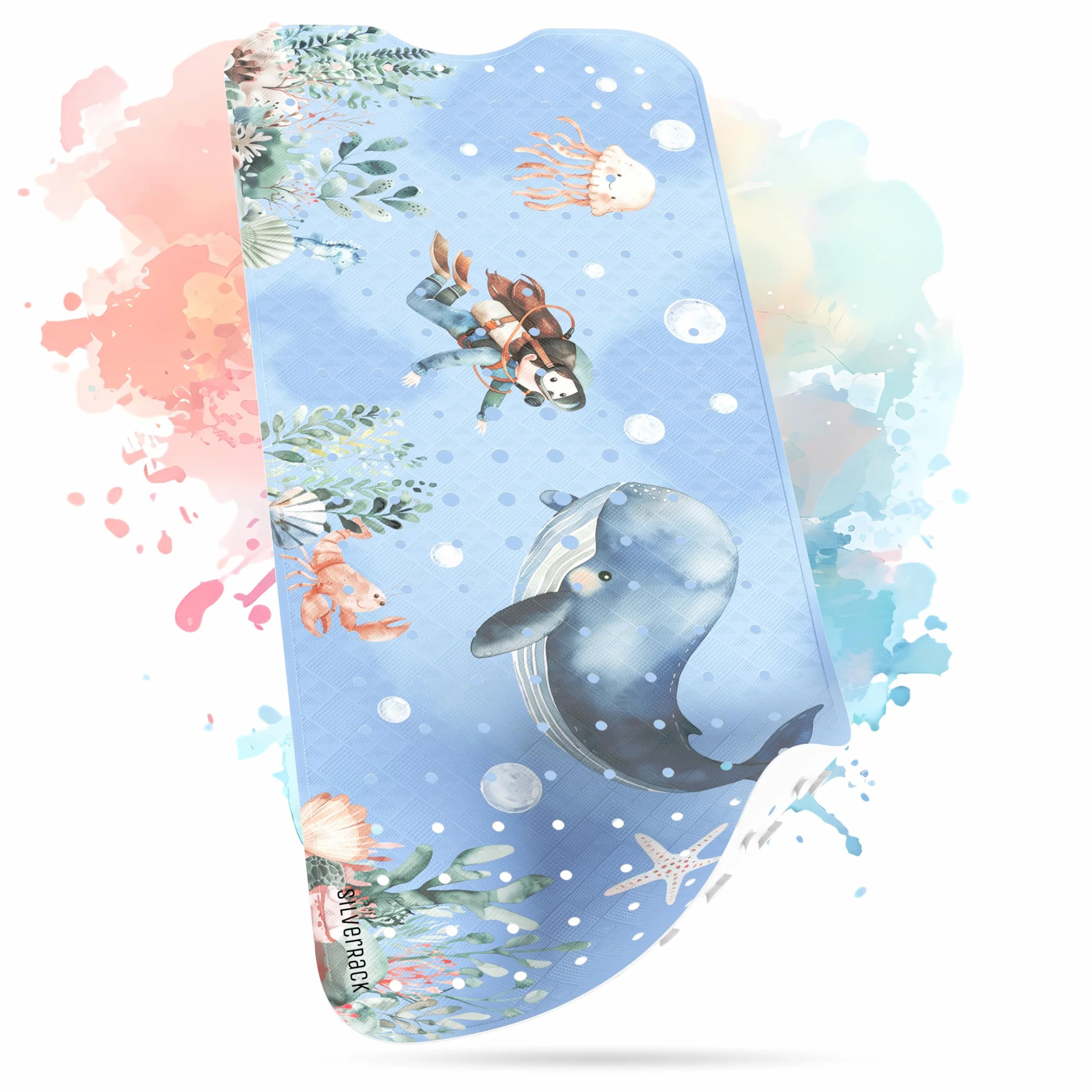 SilverRack mata antypoślizgowa do wanny dla dzieci 100x40cm bez BPA