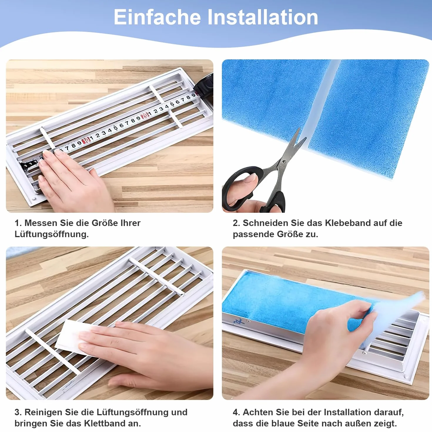 Filtr zamienny Limodor Compact 24 x 24 cm przeciwpyłowy do wentylatora