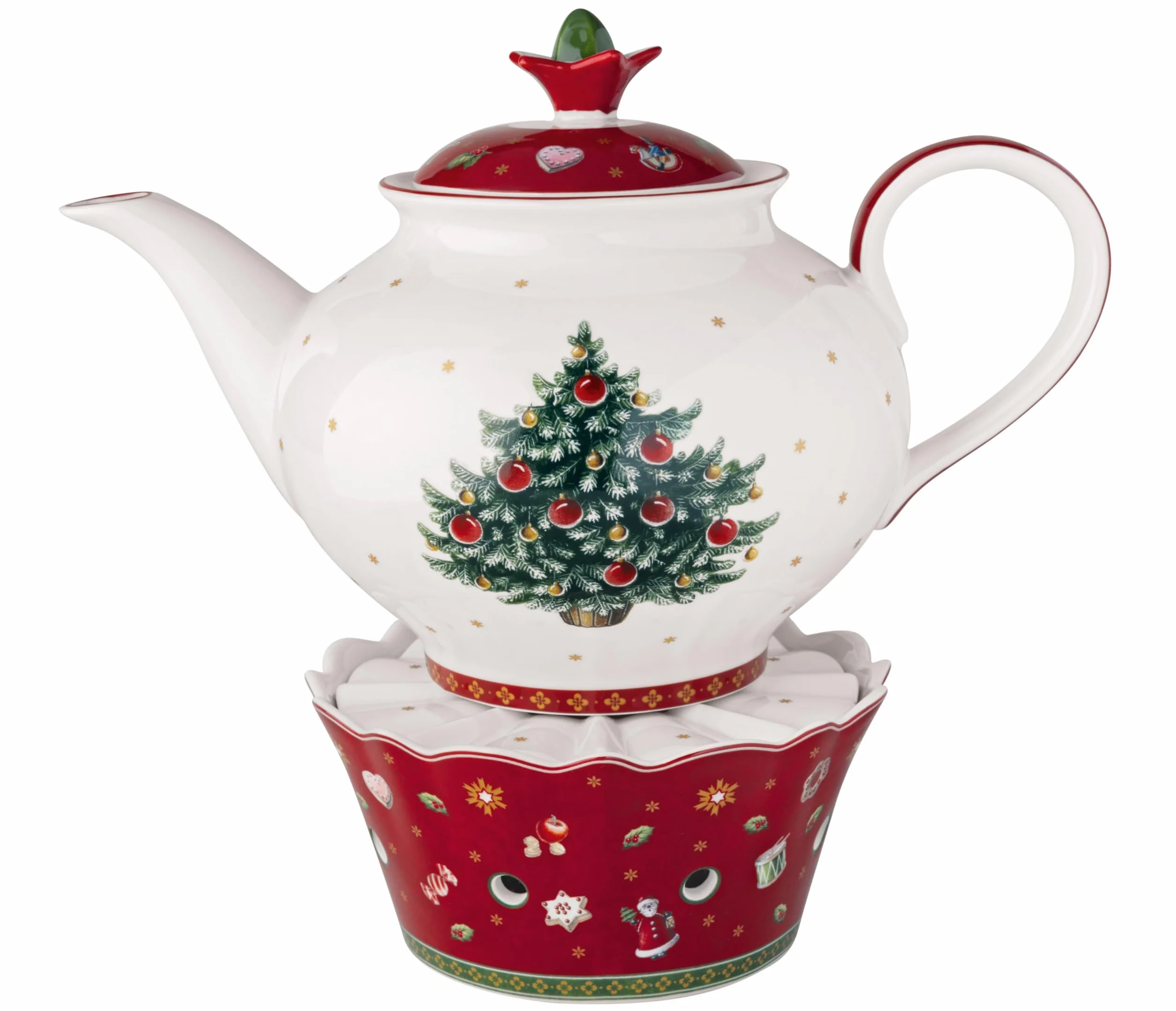 Villeroy & Boch - Toy's Delight podgrzewacz kolorowy, Boże Narodzenie, podgrzewacz do herbaty, naczynie świąteczne, motyw świąteczny, porcelana Premium