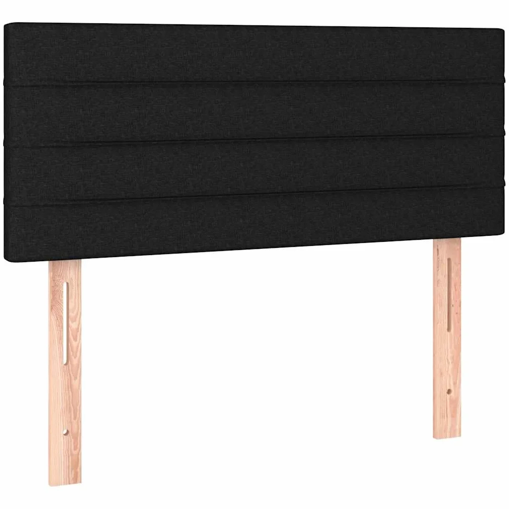 vidaXL Zagłówek do łóżka, czarny, 100x5x78/88 cm, tkanina, zagłówek, wezgłowie do łóżka, zagłówek do łóżka, zagłówki, wezgłowia do łóżka