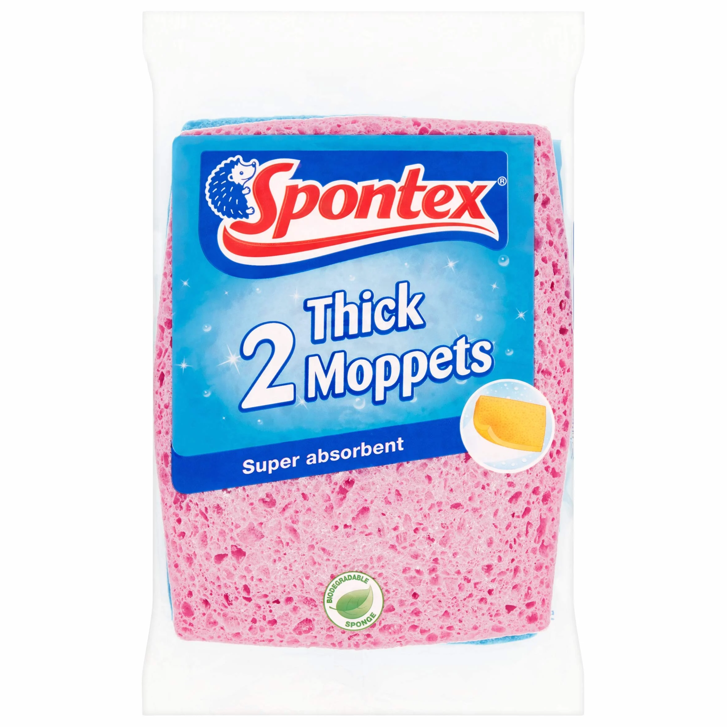 Spontex Grube mopty, 6 opakowań po 2 szt. (łącznie 12 gąbek)