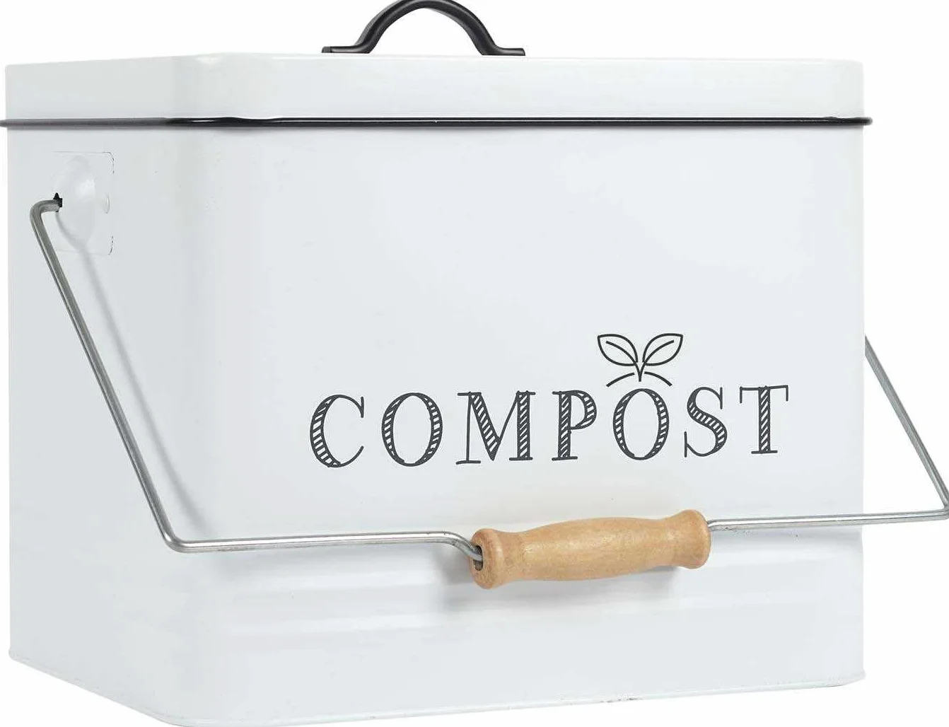 Vintage Kitchen Compost Bin 10 Litres