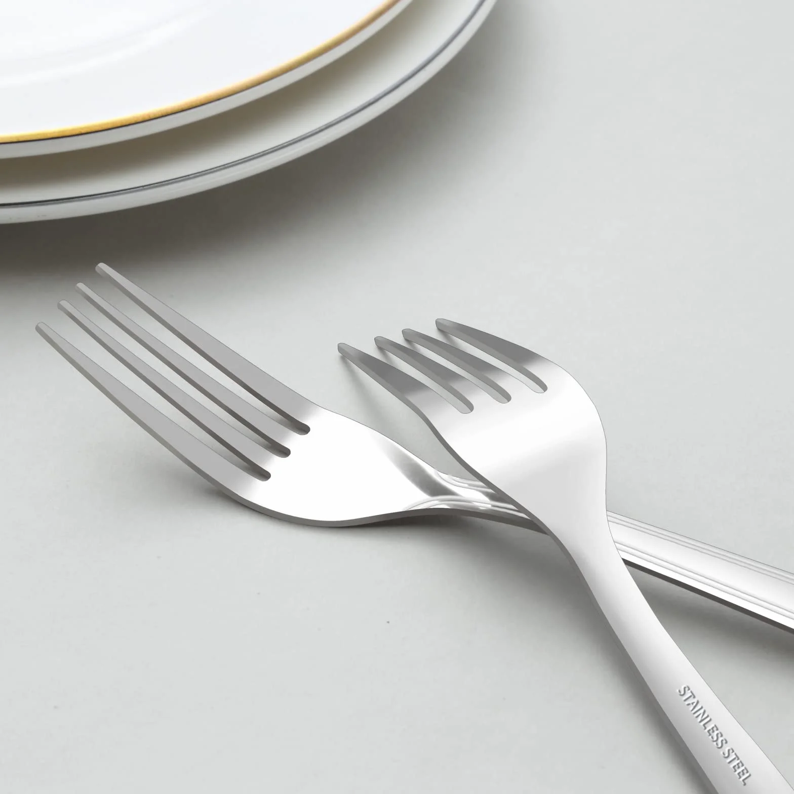 hunnycook widelce stołowe, 24 sztuki, zestaw widelców ze stali nierdzewnej, sztućce, widelce, nadają się do domu, restauracji, na świeżym powietrzu, nadają się do mycia w zmywarce