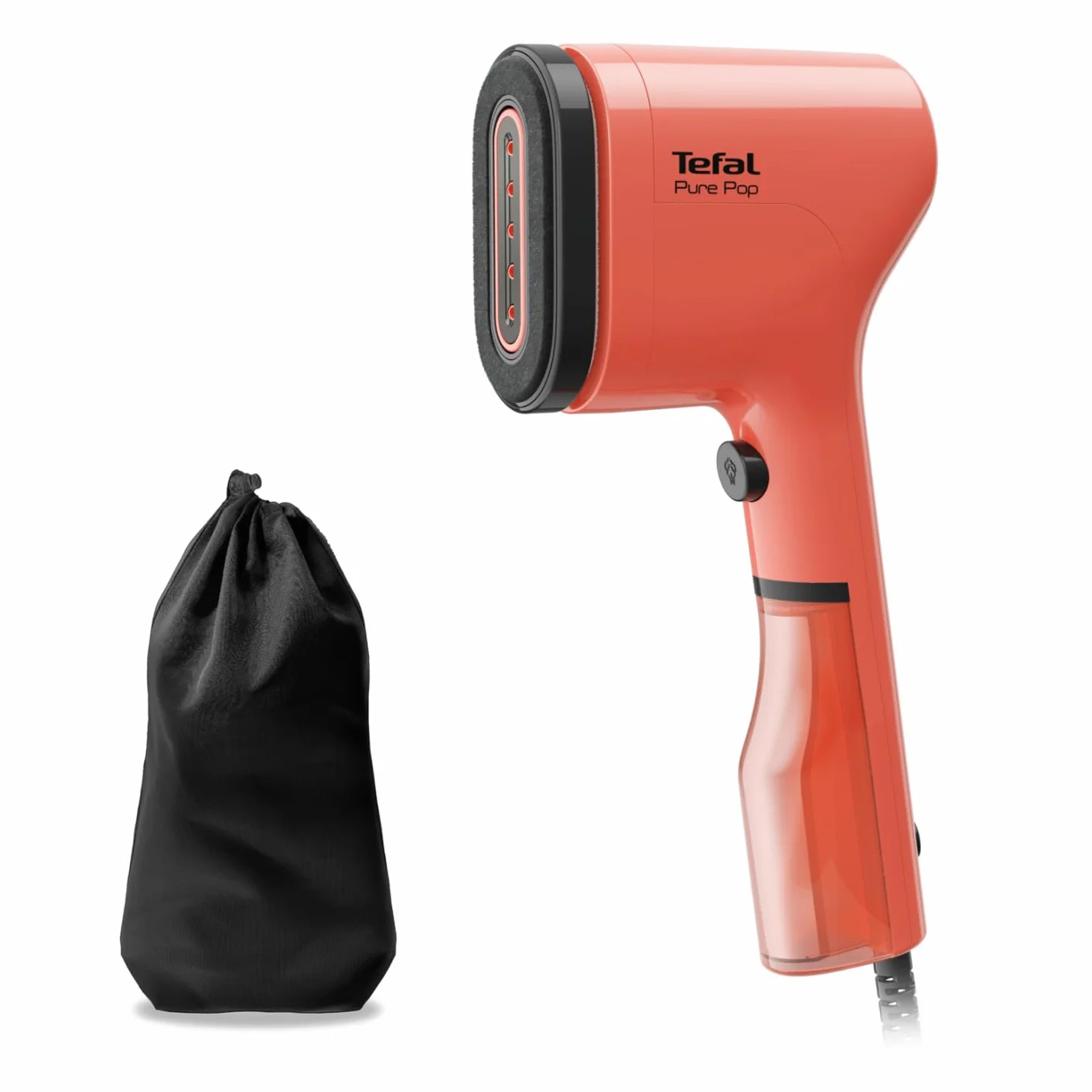 TEFAL Pure Pop parownica do ubrań 1300 W 70 ml 20 g/min pomarańczowy czarny