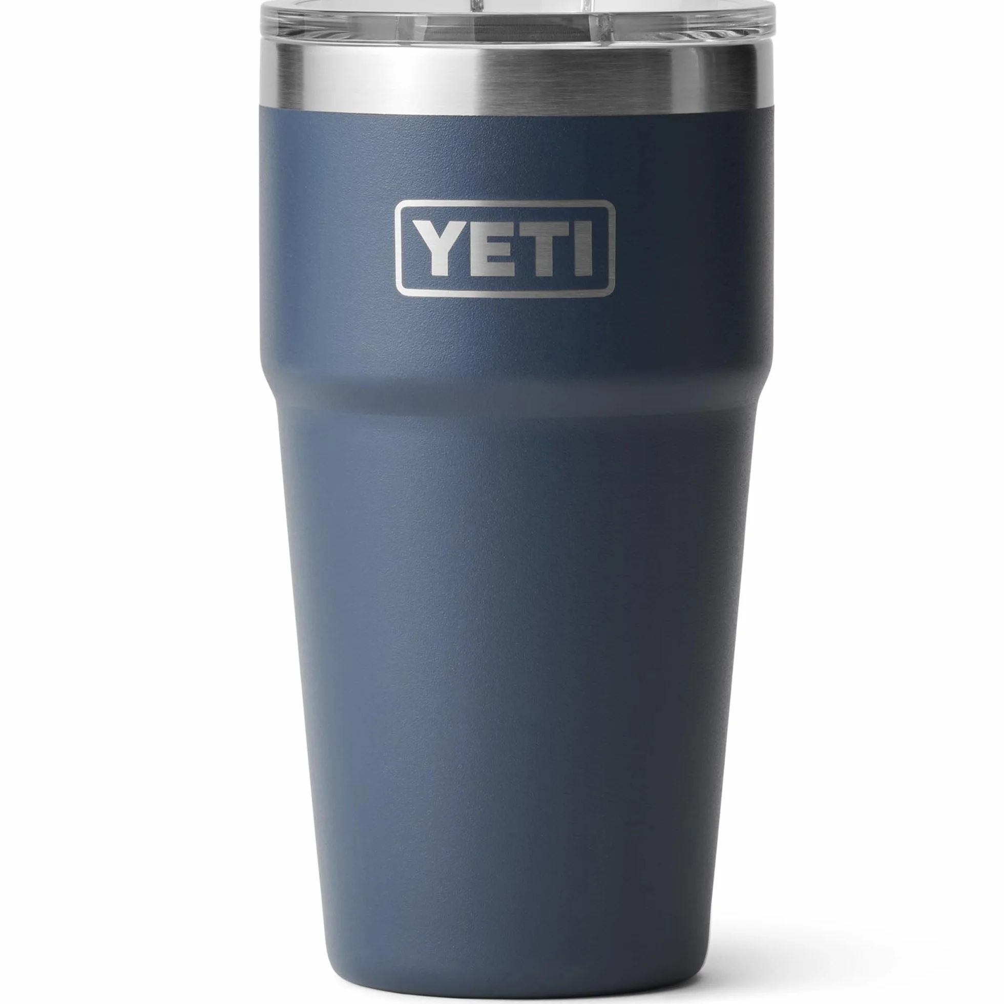 YETI Rambler 20 oz (591 ml) Stackable Cup with Removable Magslider Lid, Stainless Steel Vacuum Insulated Coffee Cup, Navy