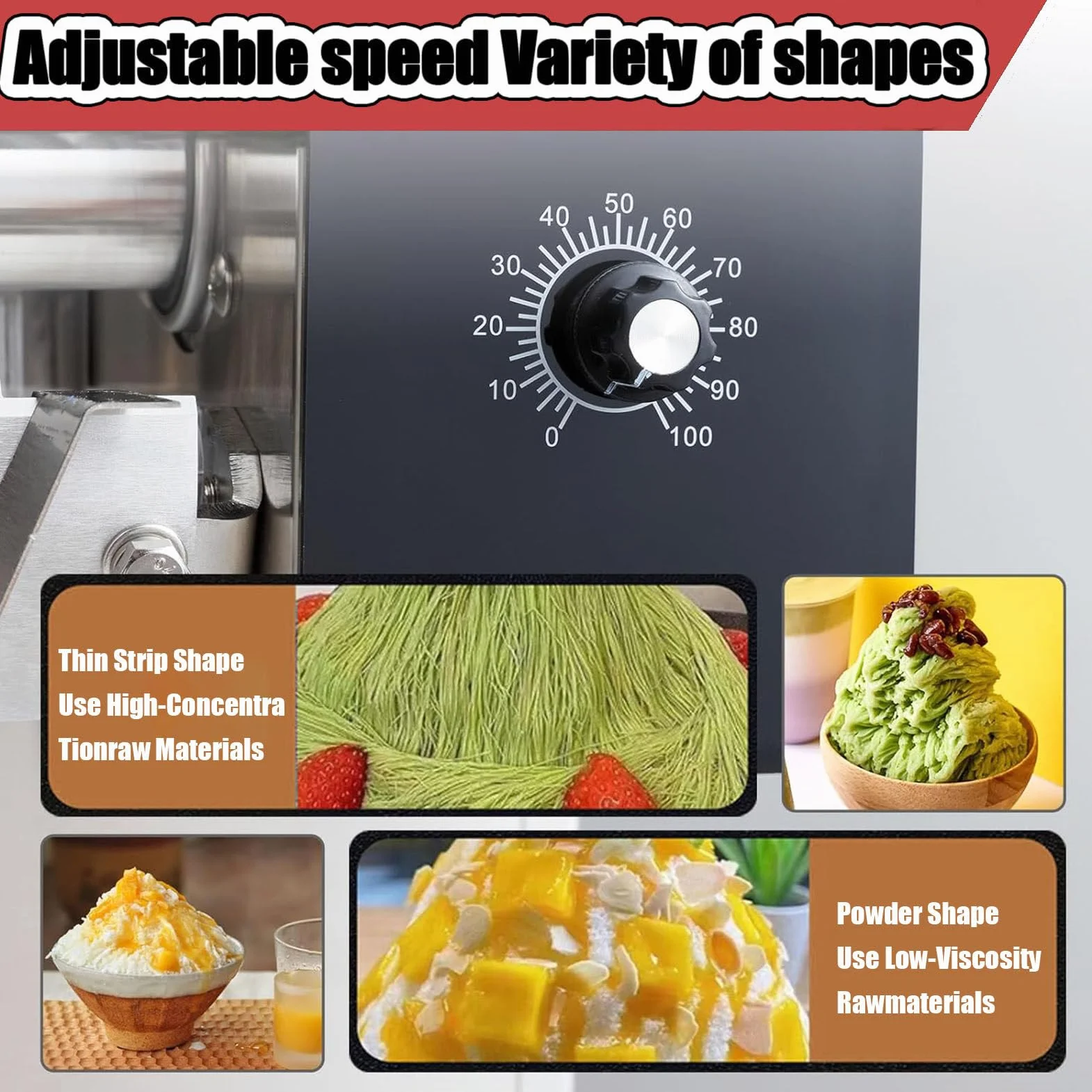 120kg/24h Mini Snow Ice Maker Shaver Machine Europe Snowflake Ice Machine Korea Bingsu Machine Snowflake Ice Shaving Machine,Mechanical-180KG