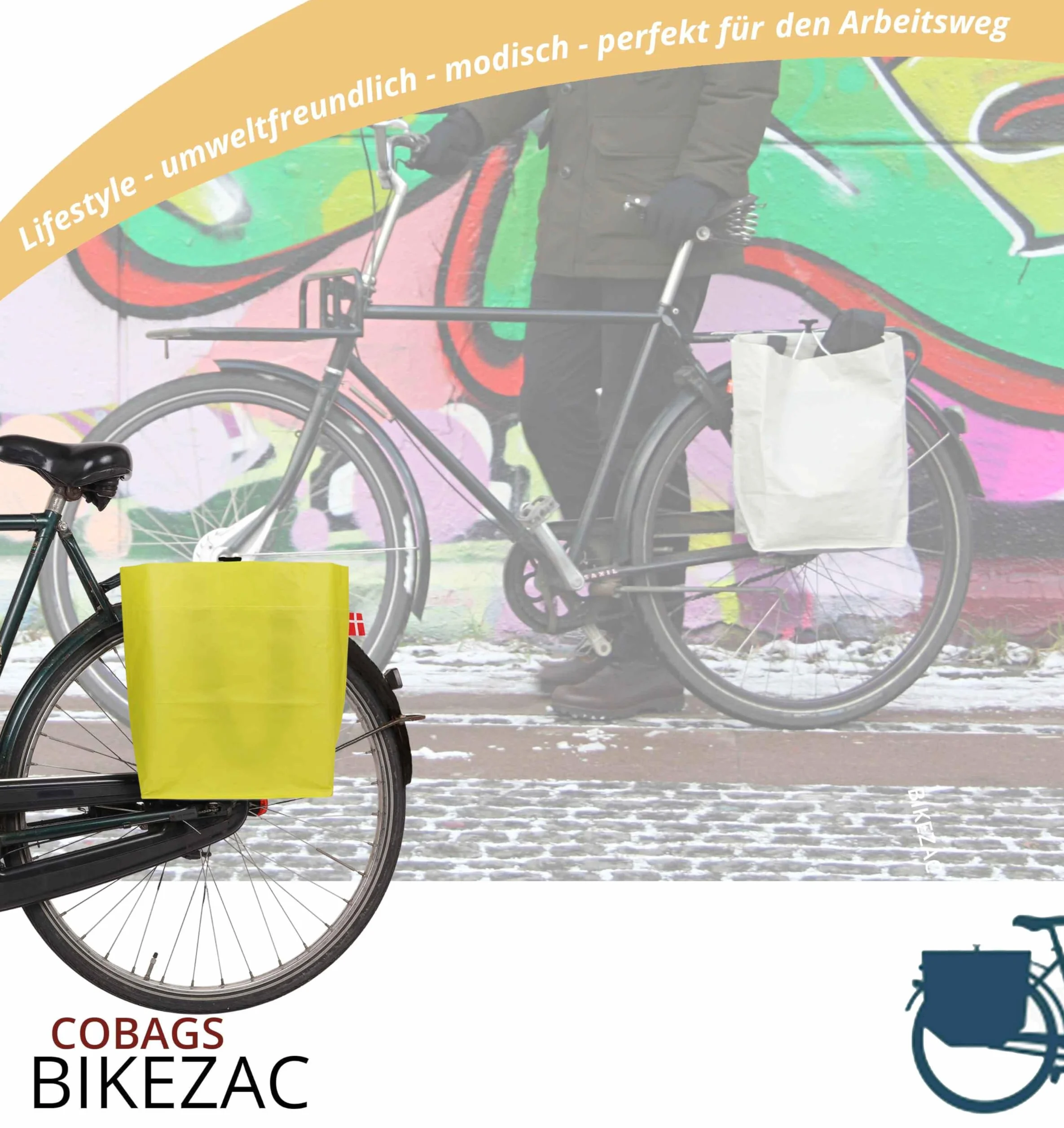 BIKEZAC Torba na zakupy rowerowa wielokrotnego użytku na ramię
