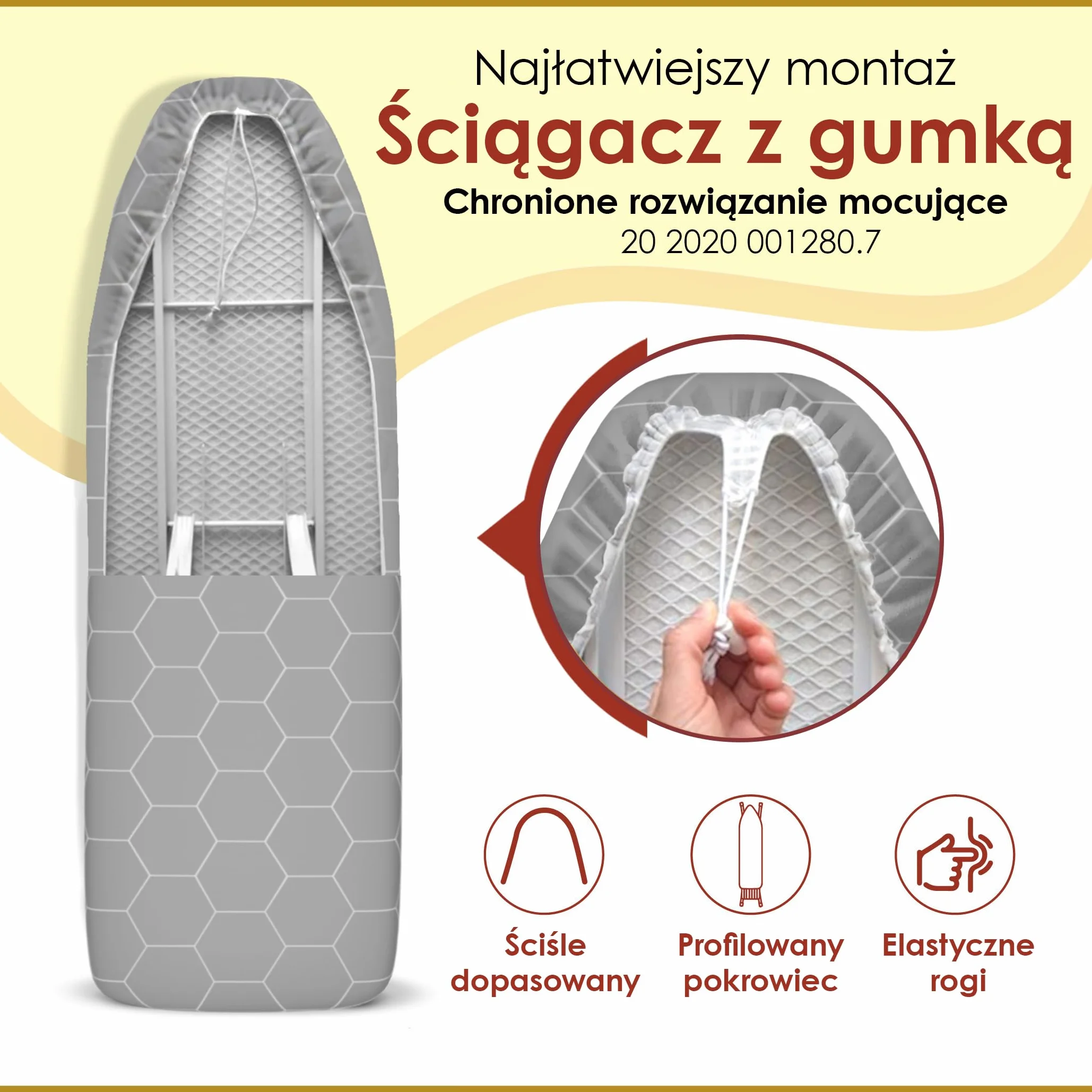 arteneur Pokrowiec na stół do prasowania wyprodukowany w Niemczech 150 x 50 cm do centralnej pary – gumowy ściągacz, powłoka termiczna z aluminium, przepuszczająca parę (XXL)