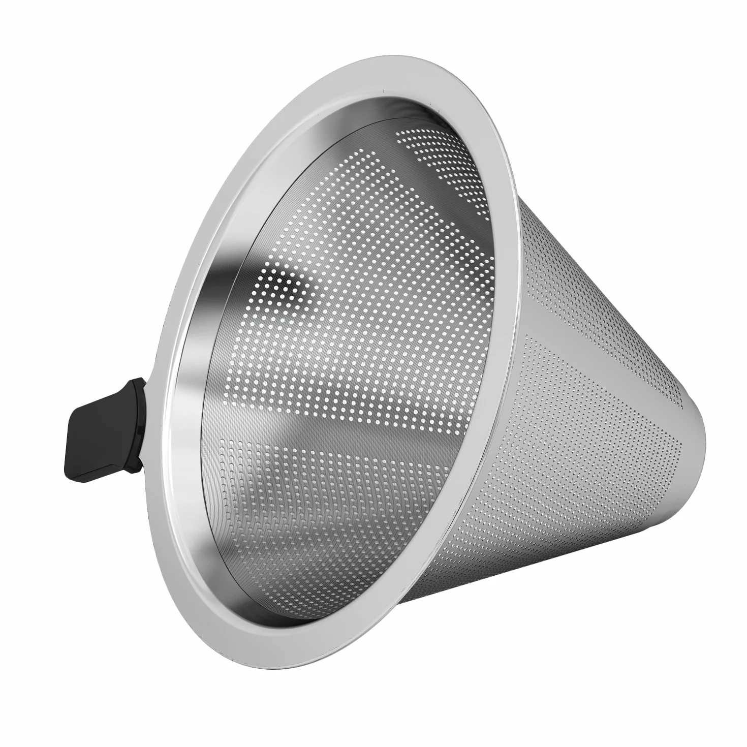 Coffee Gator Pour Over zaparzacz do kawy – więcej smaku dzięki bezpapierowemu filtrowi ze stali nierdzewnej i szklanej karafce – ręczny zaparzacz do kawy – 400 ml