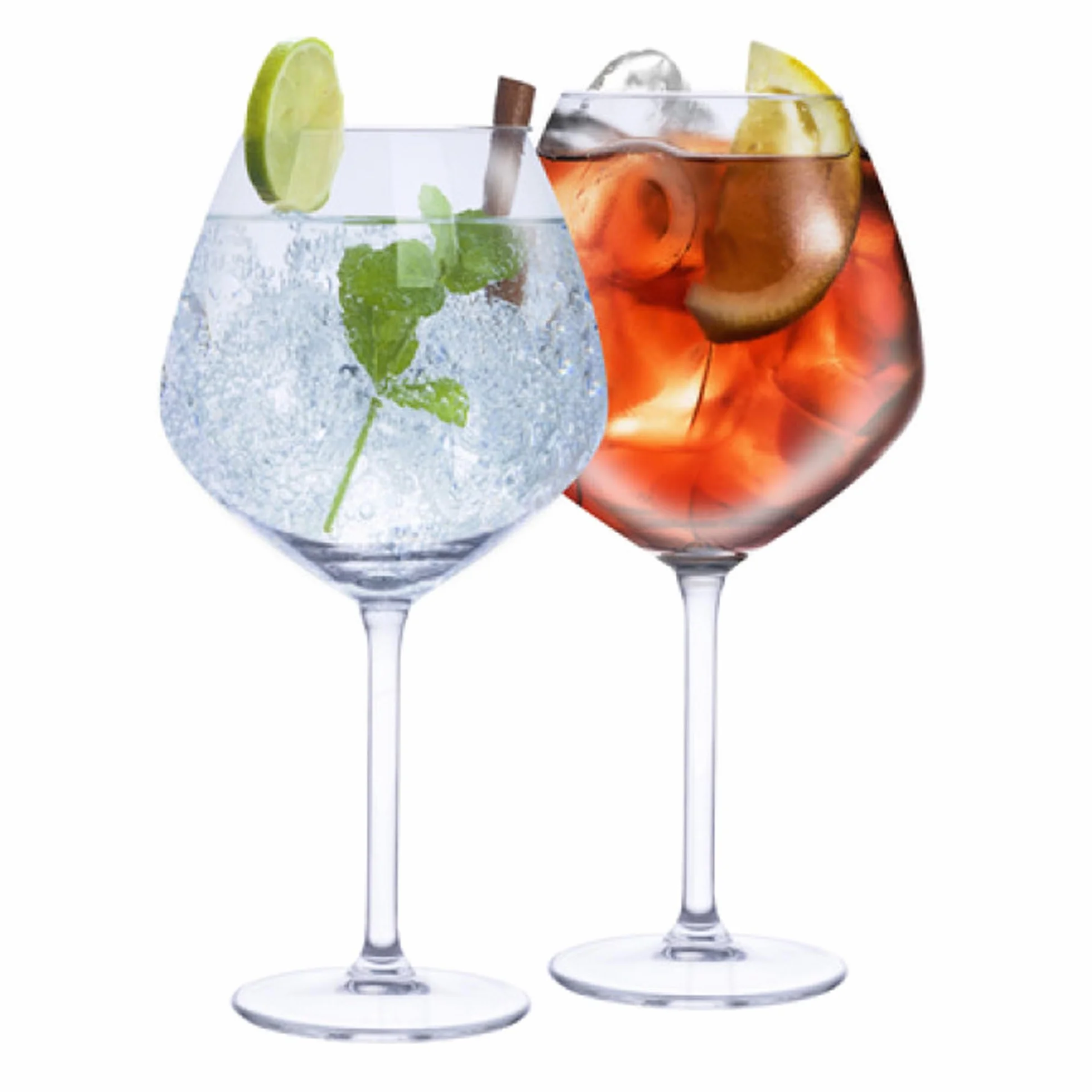 alpina Szklanki do ginu, duże, 730 ml, zestaw 4 kieliszków do ginu, w stylu Copa, koktajl, kieliszek do picia, prezent na imprezy, dom, naczynia barowe, pub, restauracja, wyroby szklane, 49630