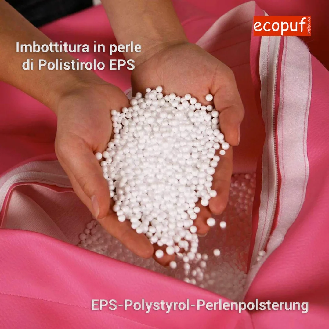 Ecopuf Worek Piłkarski XL - Poduszka Pufa do zabawy wykonana ze sztucznej skóry - Idealna dla fanów piłki nożnej, dzieci - Beanbag do salonu - Aksamitna pufa - 105x80cm, Czarny E14