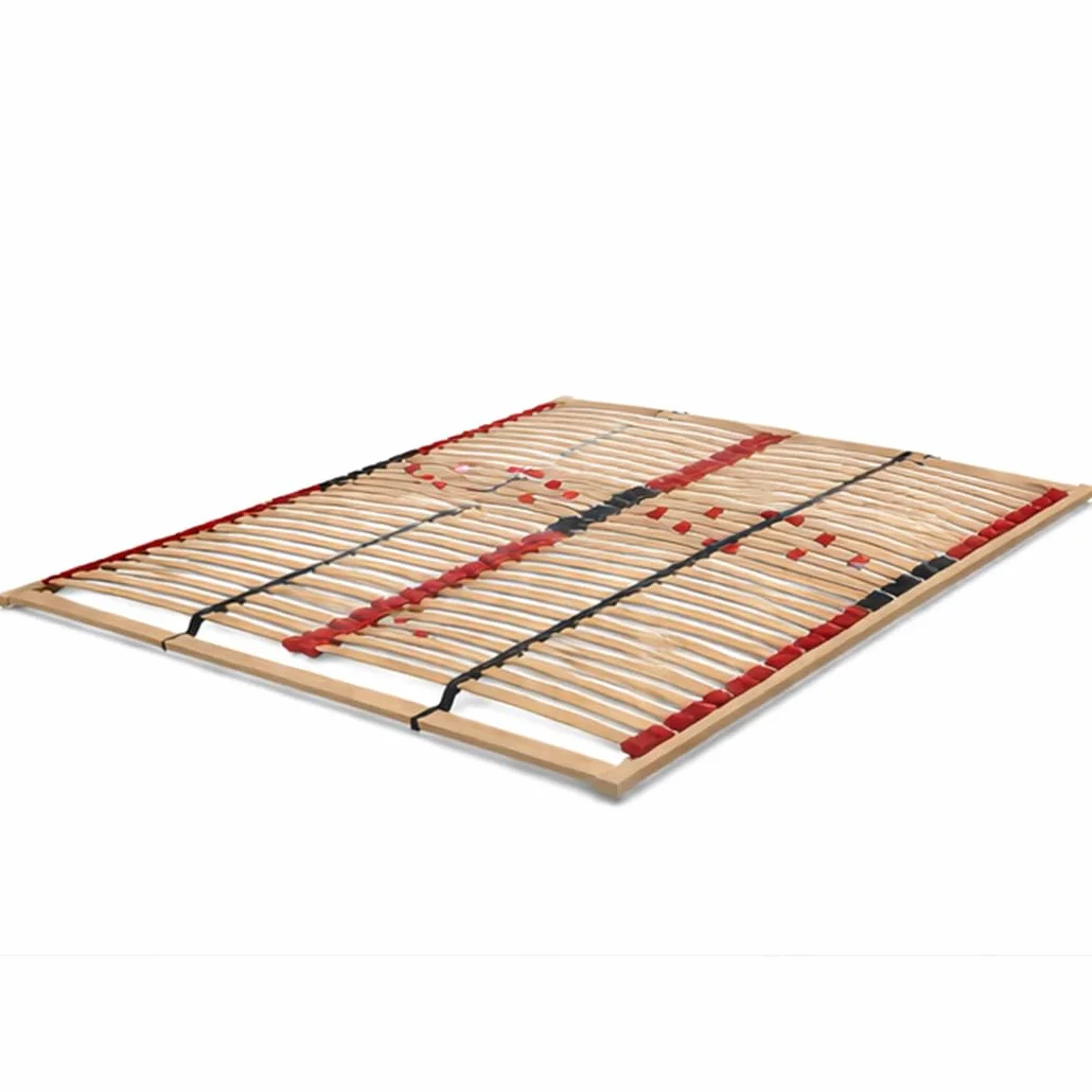 Stelaż do łóżka 160x200 drewniany SURFACE STANDARD marki PAN MATERAC z regulacją twardości w strefie lędźwiowej, wykonany z listew brzozowych, do samodzielnego montażu