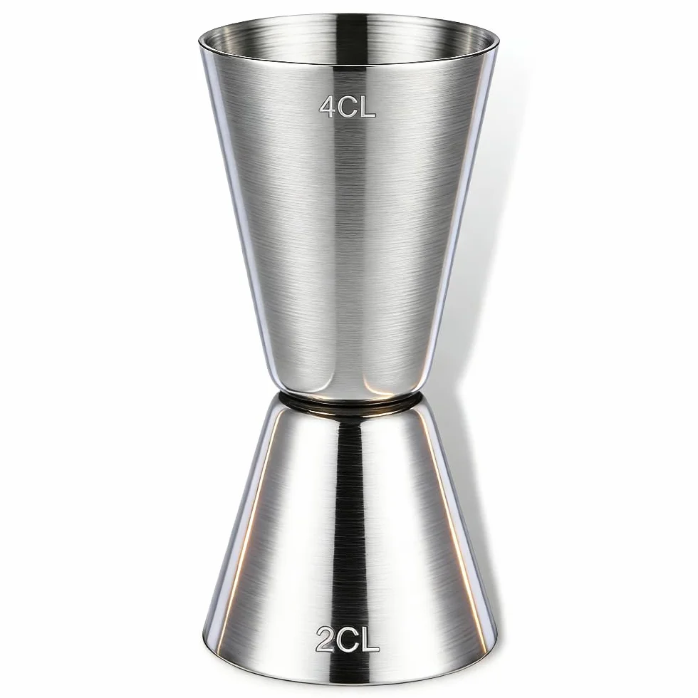 Spirit Measures 2cl 4cl – 304 stal szlachetna Jigger Spirit Measure Set Cocktail Measure Cup Set Whiskey Shot Measure für gin, alkohol Drink