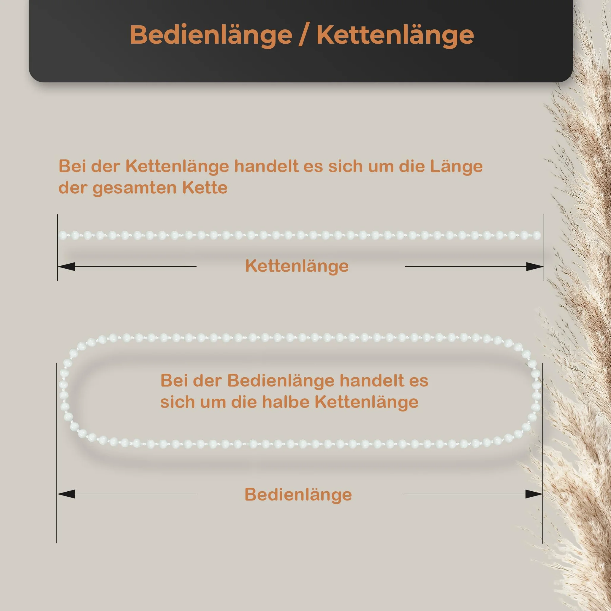 Łańcuch do rolet z łańcuszkiem, zapasowy łańcuch obsługowy, długość obsługi: 160 cm, kolor: biały, 3,2 x 4 mm, łańcuszek do żaluzji, rolety rzymskiej, zasłony lamelowej, podwójnej