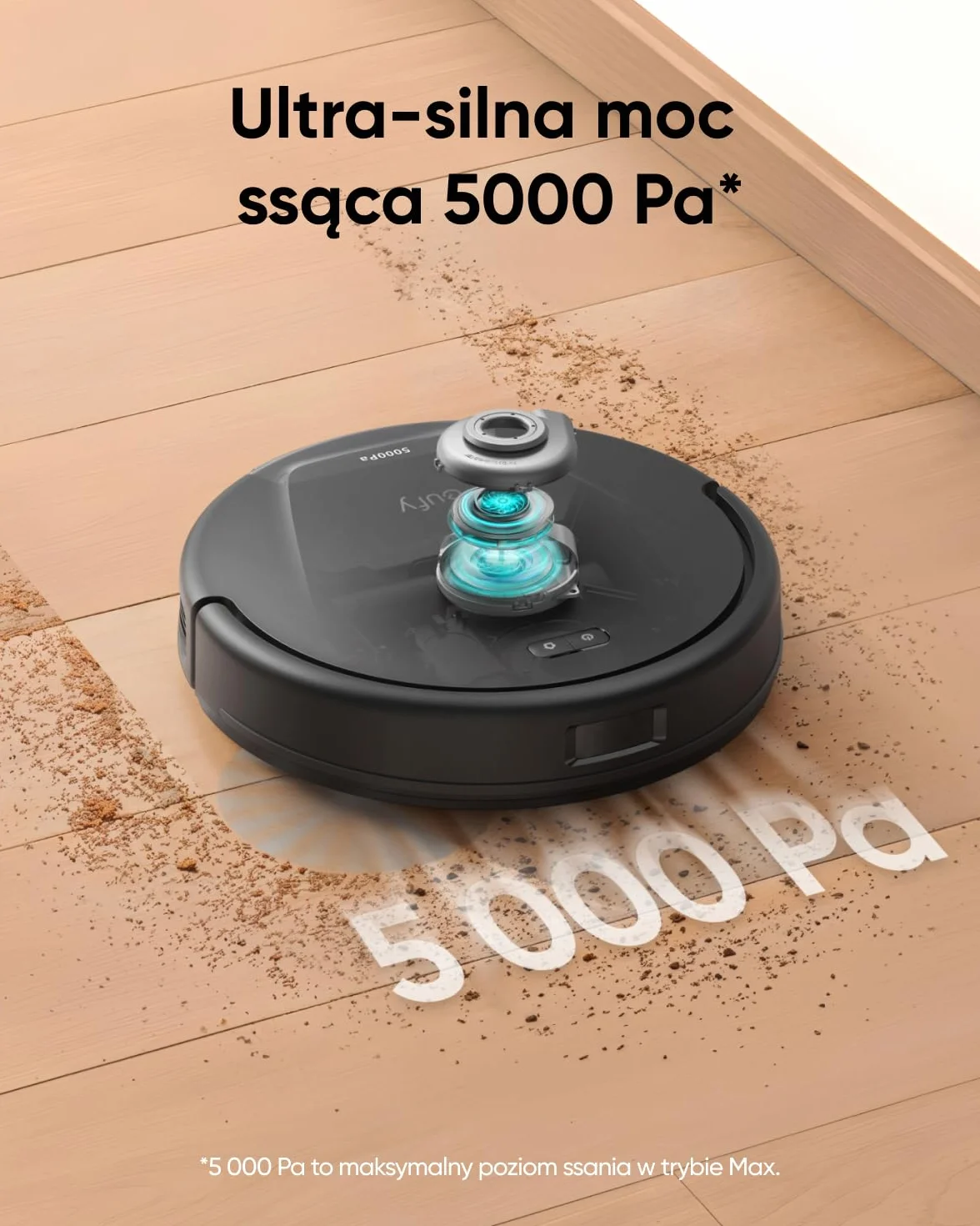 eufy L60 Automatyczny odkurzacz 5000 Pa nawigacja laserowa iPath