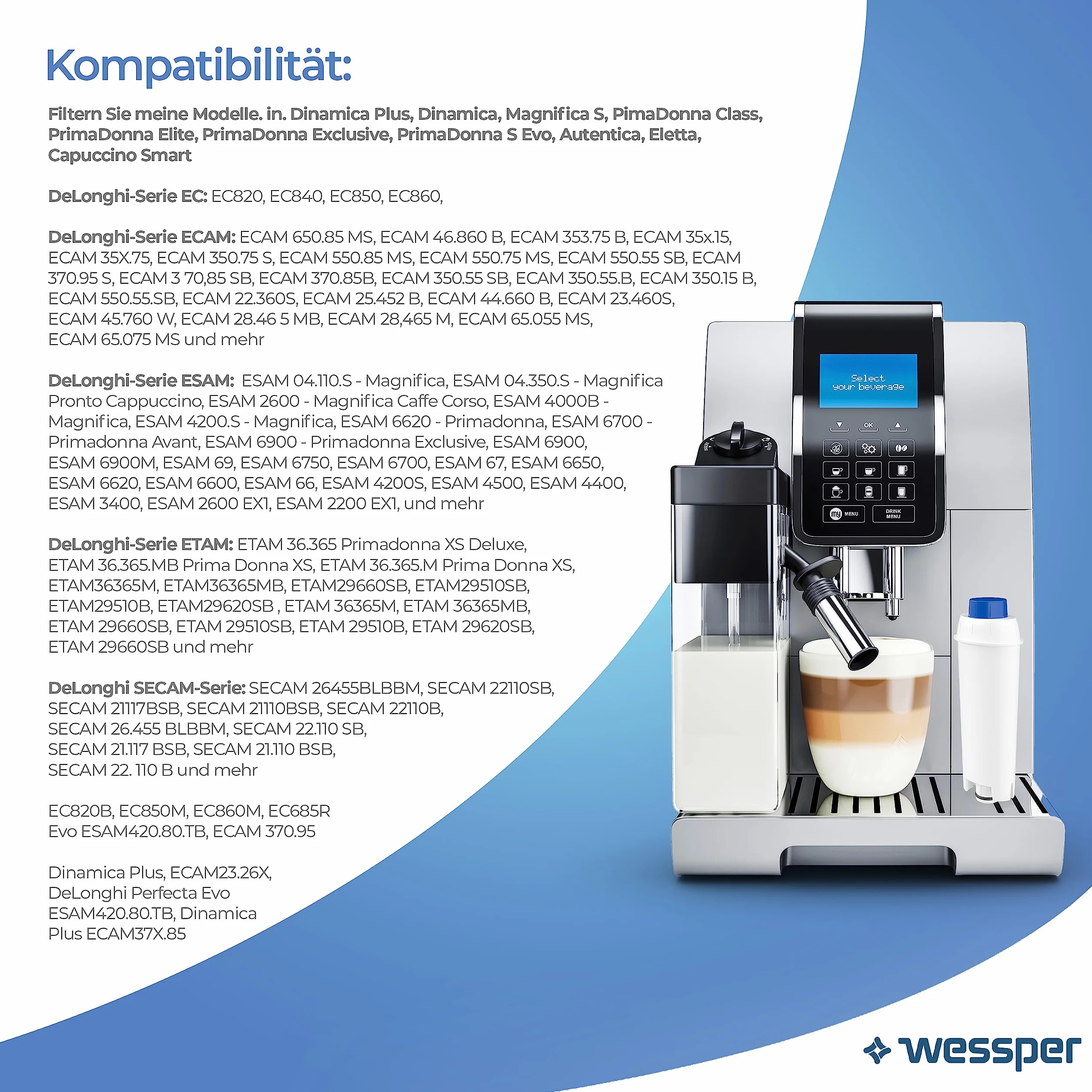 Wessper DLSC002 filtr siatkowy z węglem aktywowanym żywicą