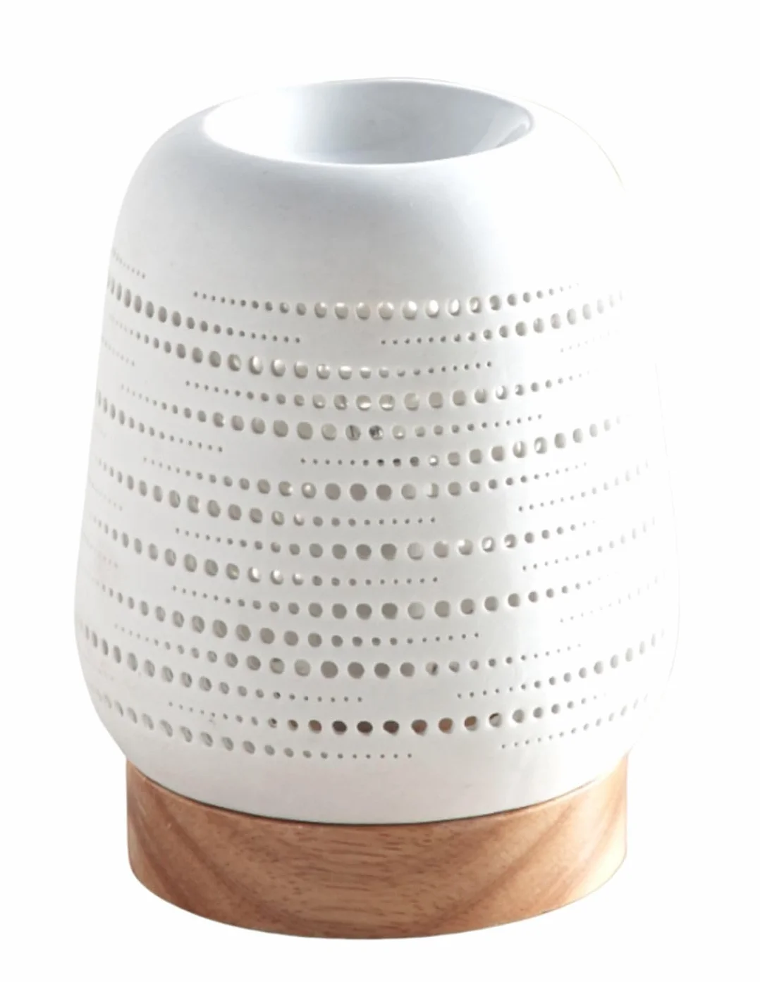 Zen'Arôme Calorya n°16 palnik do wosku zapachowego ceramika ażurowa dekoracja oświetlenie otoczenia wys. 21,5 cm