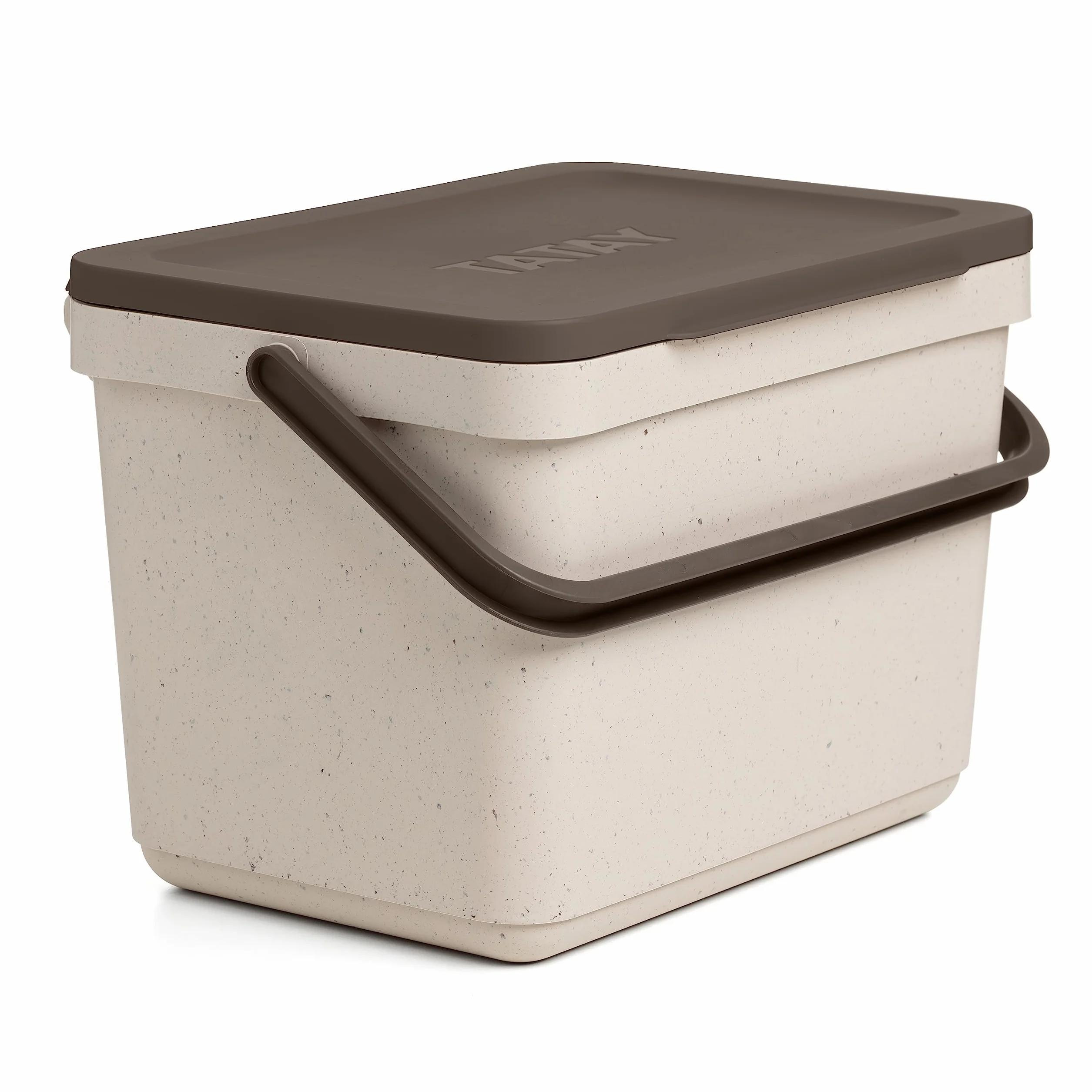 TATAY Pojemnik na kompost kuchenny 6 l polipropylen recykling beżowy 26,5 x 19 x 18,5 cm