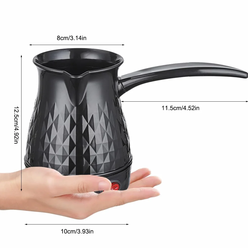 CEWROM Zaparzacz do espresso indukcyjny, 500 ml, turecki dzbanek do kawy, dzbanek na mleko